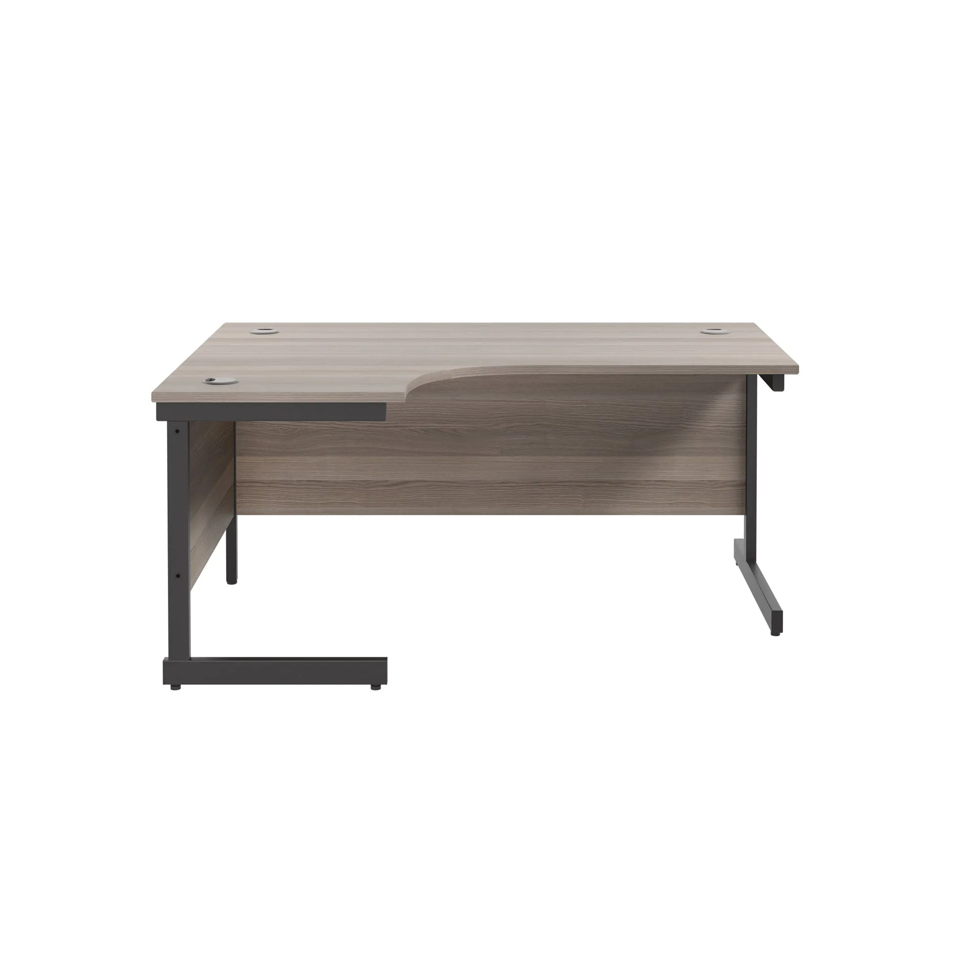 Single Upright Left Hand 1600mm Crescent Desk