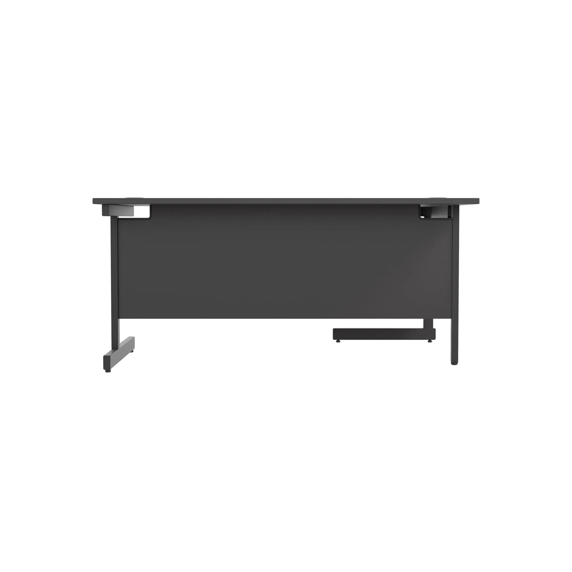 Single Upright Left Hand 1600mm Crescent Desk