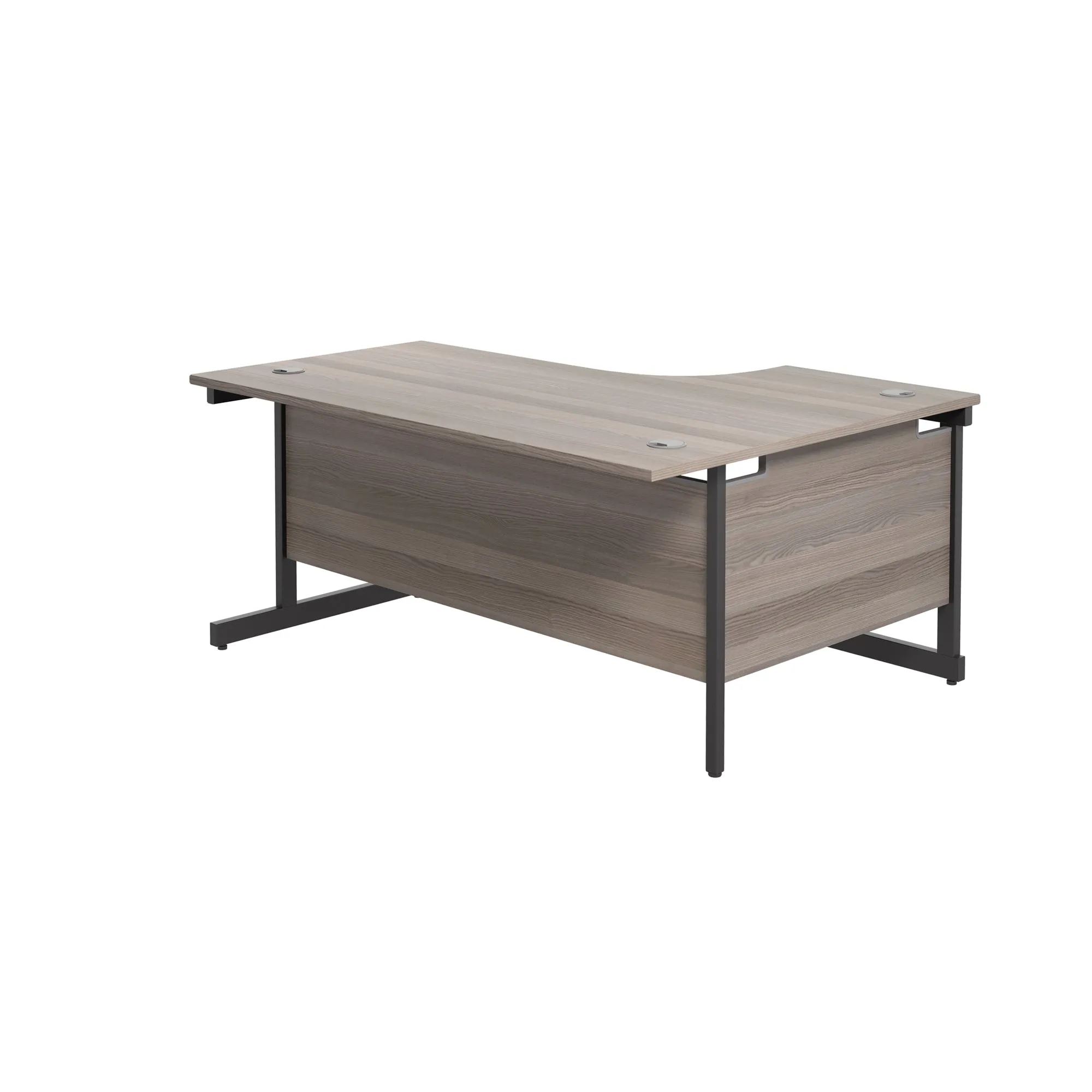 Single Upright Left Hand 1600mm Crescent Desk