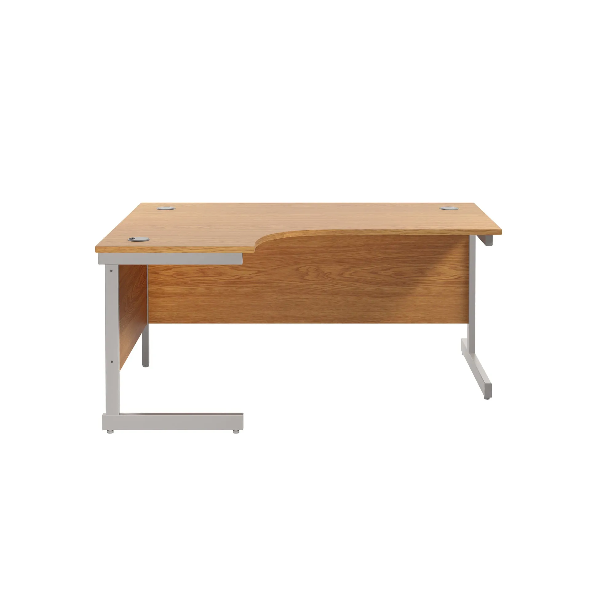 Single Upright Left Hand 1600mm Crescent Desk