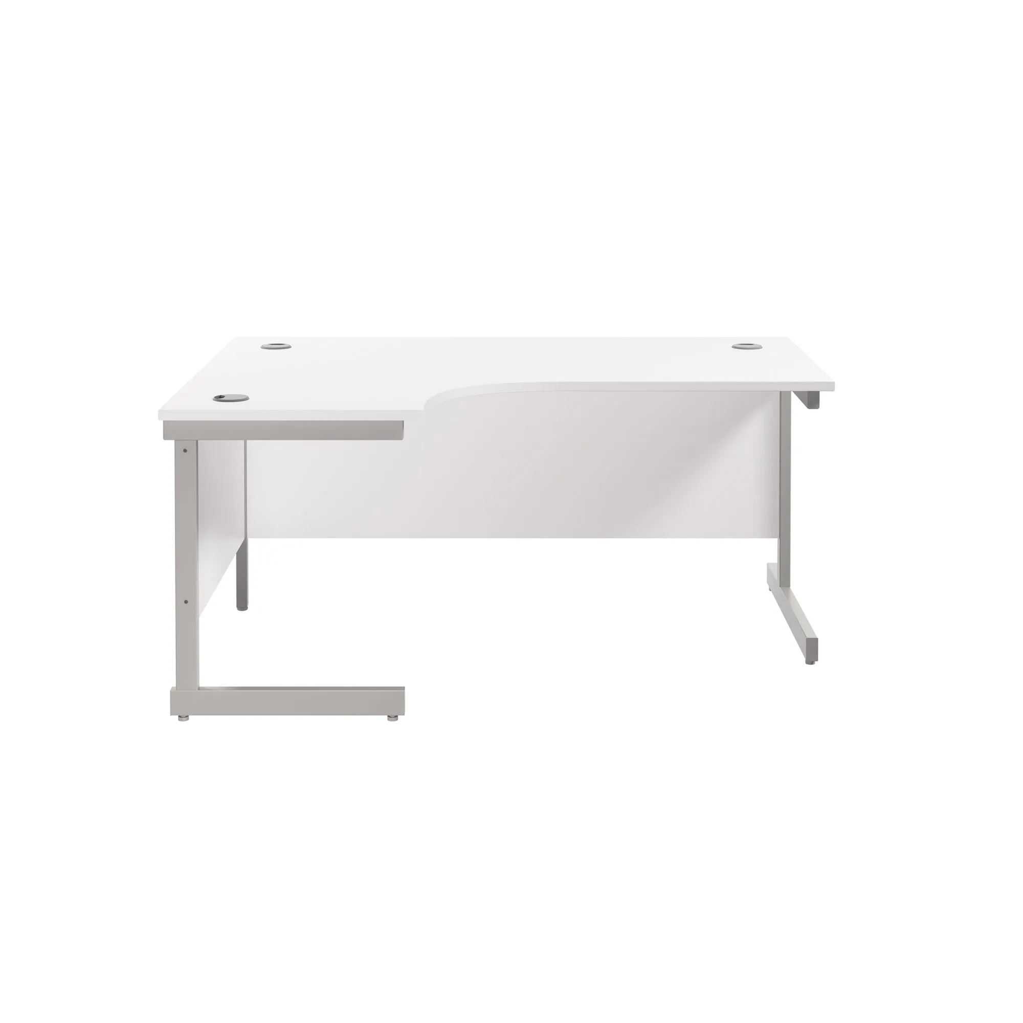 Single Upright Left Hand 1800mm Crescent Desk