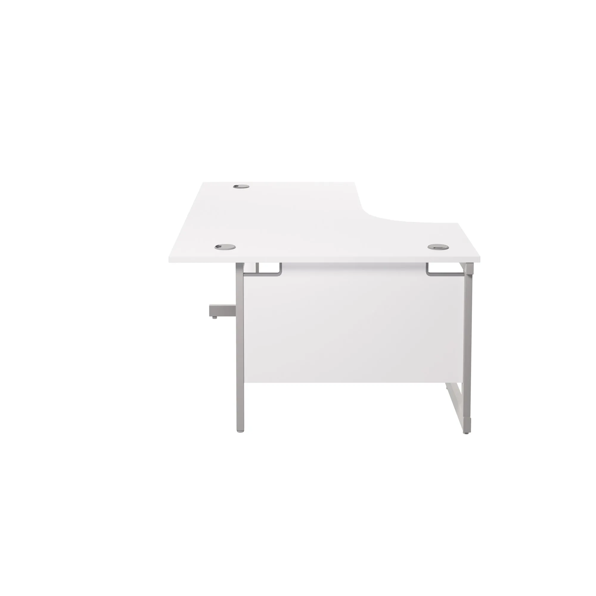Single Upright Left Hand 1800mm Crescent Desk