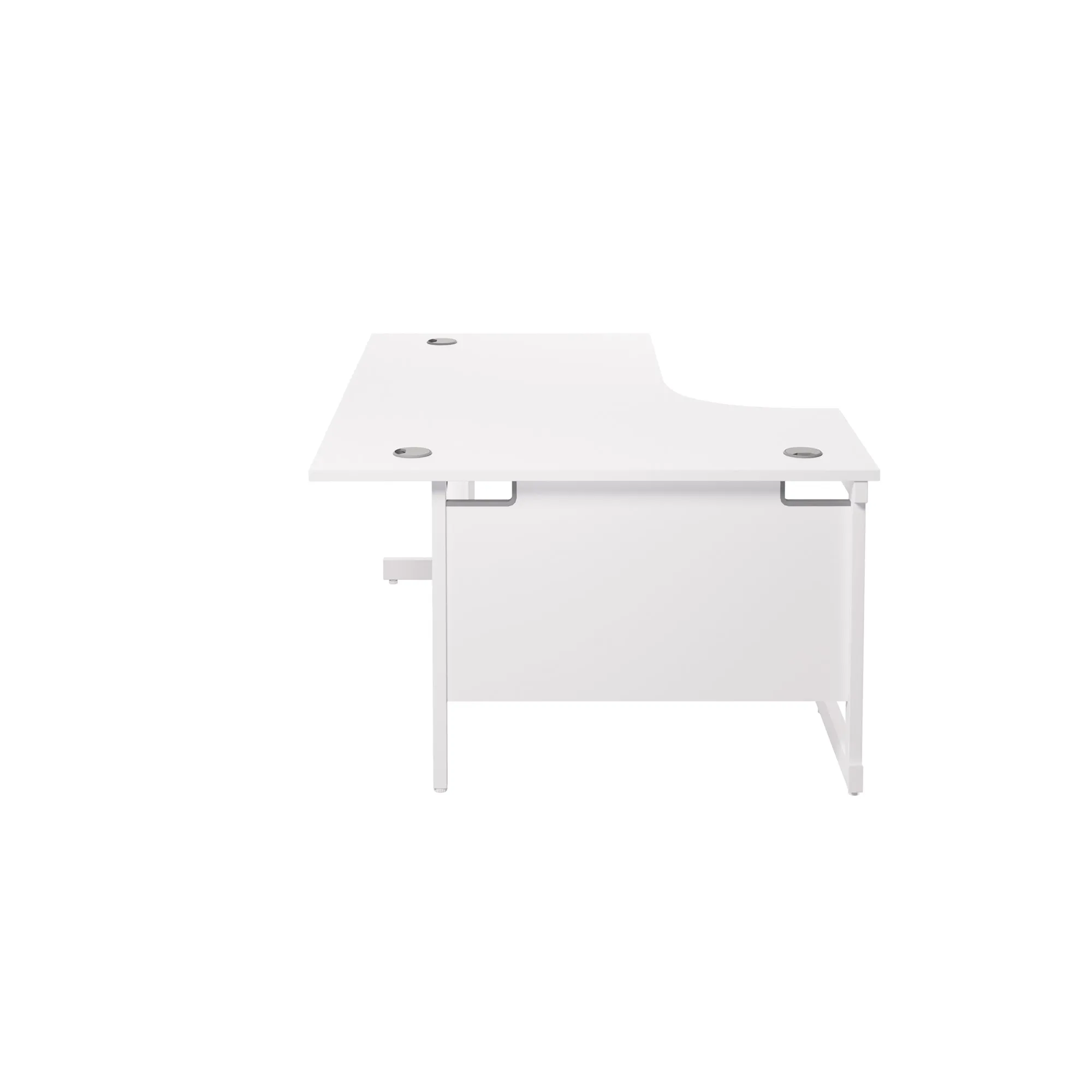 Single Upright Left Hand 1800mm Crescent Desk