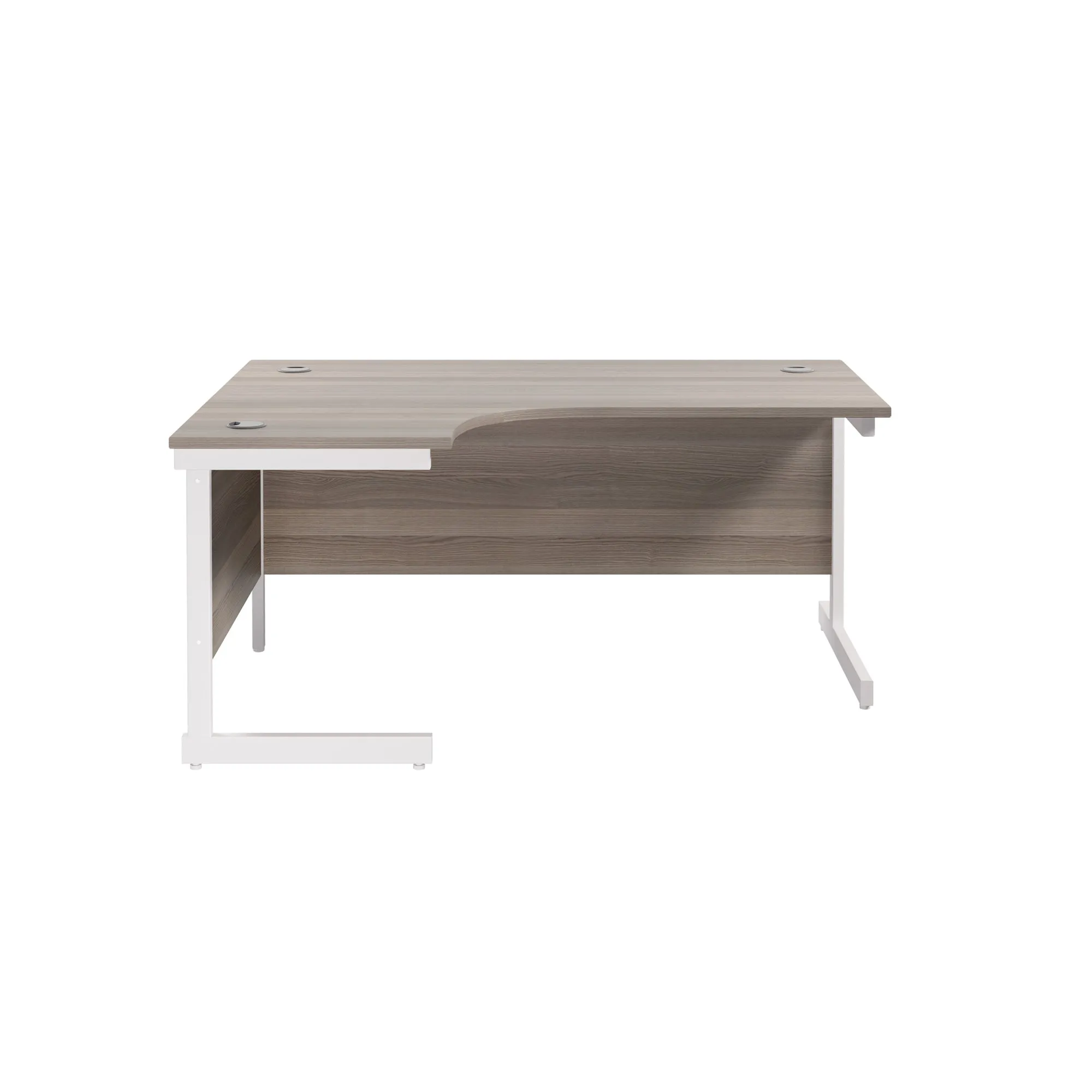Single Upright Left Hand 1800mm Crescent Desk