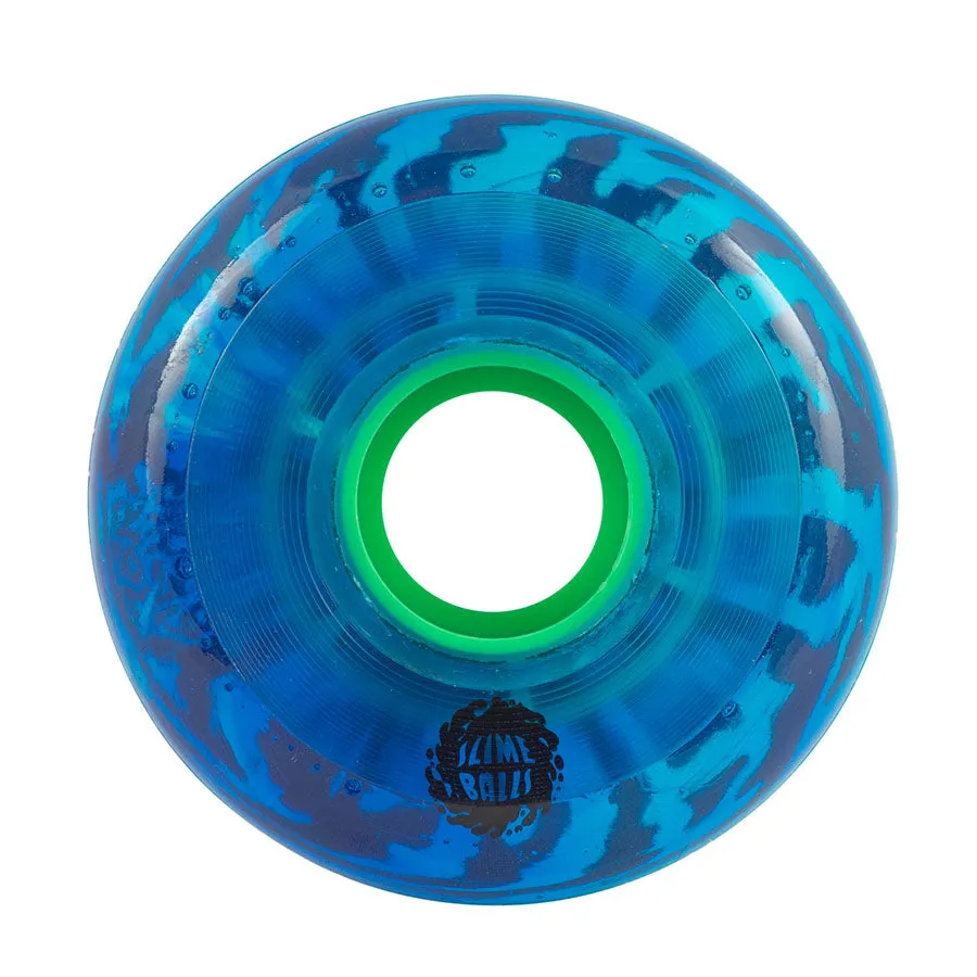 Slime Balls Swirly Wheels 65mm 78a - Trans Blue Swirl (Set of 4)