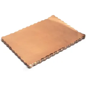 Sparkle and Bash Metallic Paper Placemats for Table, Rose Gold (14 x 10 in, 100 Pack)
