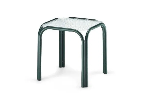 Square Acrylic 17" Outdoor End Table