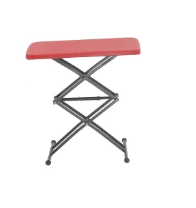 Supreme Scissor Height Adjusting Plastic Table (Coke Red)