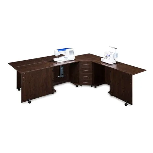 Sylvia Model 1810Q Combo Cabinet in Brown Pearwood