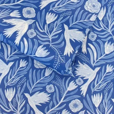 Tempaper & Co. Otomi Dove Removable Peel and Stick Wallpaper, Summer Night, 28 sq. ft.