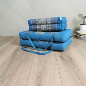 Thai kapok cushion Foldable Meditation Cushion   Seating Block Set RedEle.