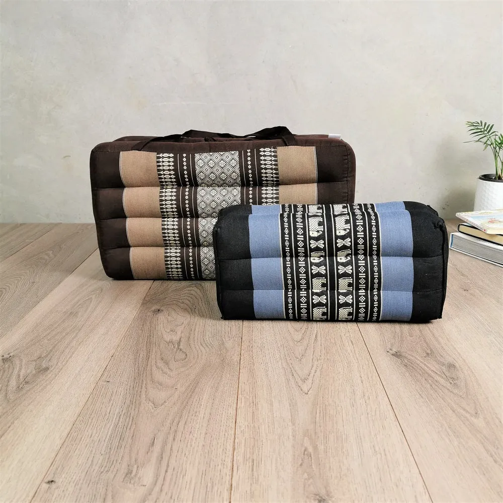 Thai kapok cushion Foldable Meditation Cushion   Seating Block Set RedEle.