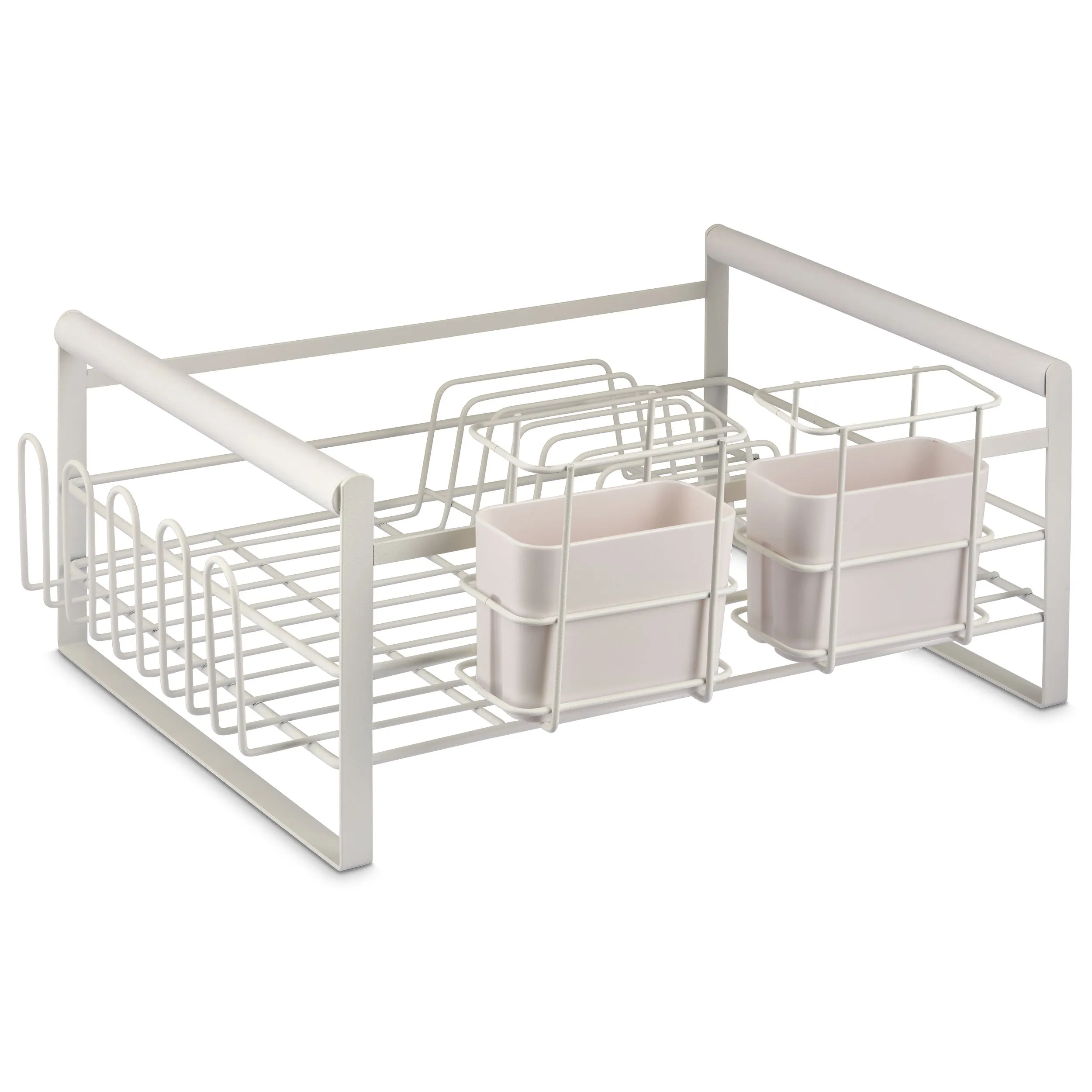The Frame Dish Rack Removable Utensil Holders - White