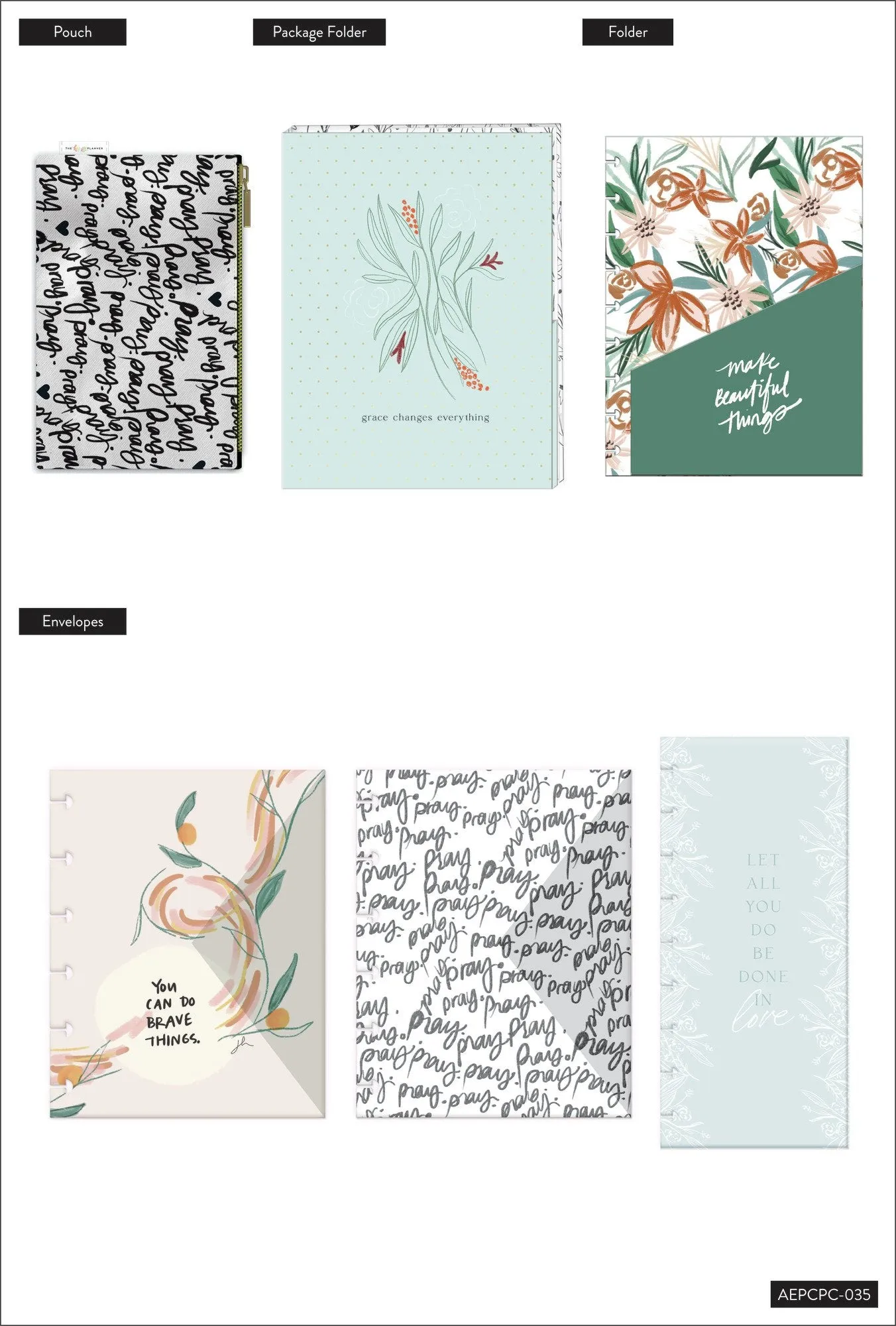 The Happy Planner x Spoonful of Faith Grace Changes Everything Classic Faith Planner Companion