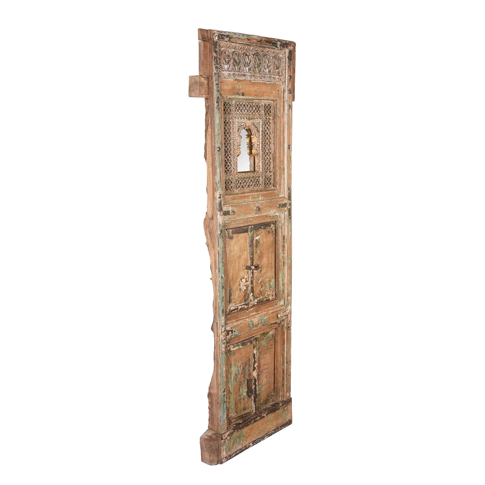 Tiwalia Shrine Panel Mirror From Bikaner - 19th Century