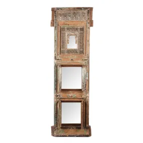 Tiwalia Shrine Panel Mirror From Bikaner - 19th Century