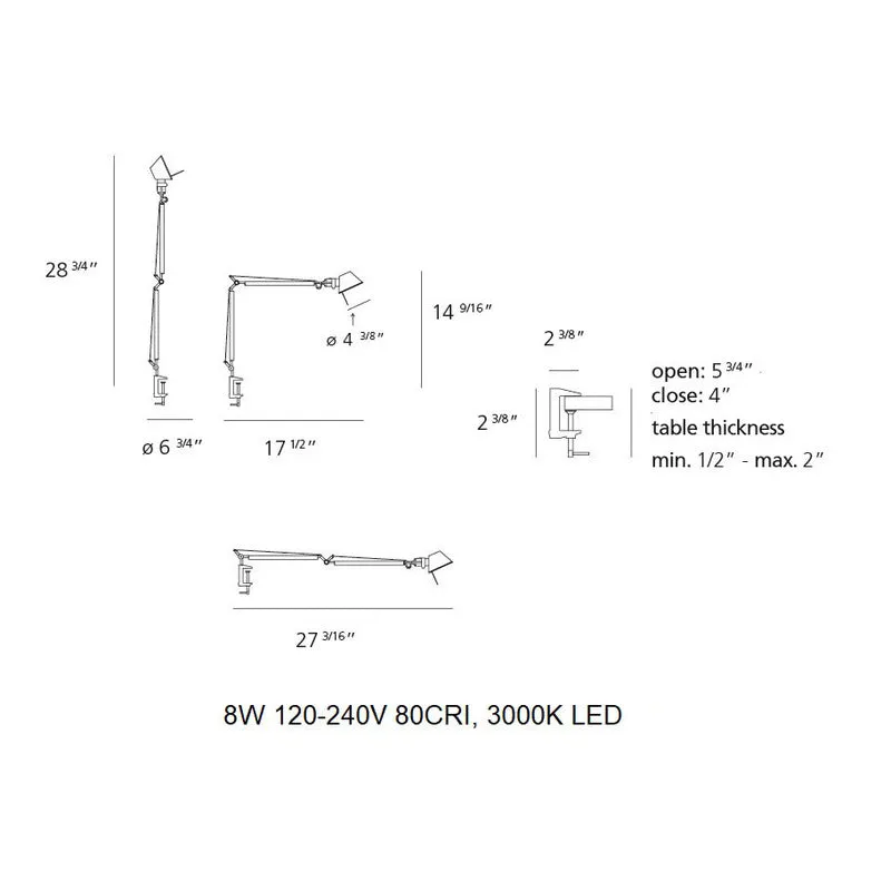 Tolomeo Micro LED Table Lamp
