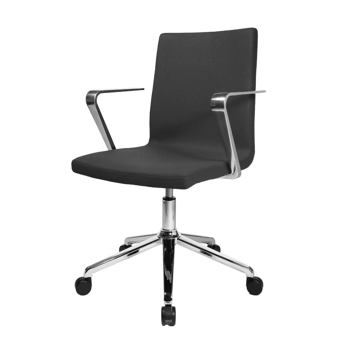 Topstar SITNESS CUBE Swivel Visitor Meeting Chair with armrests, Fabric Anthrazite