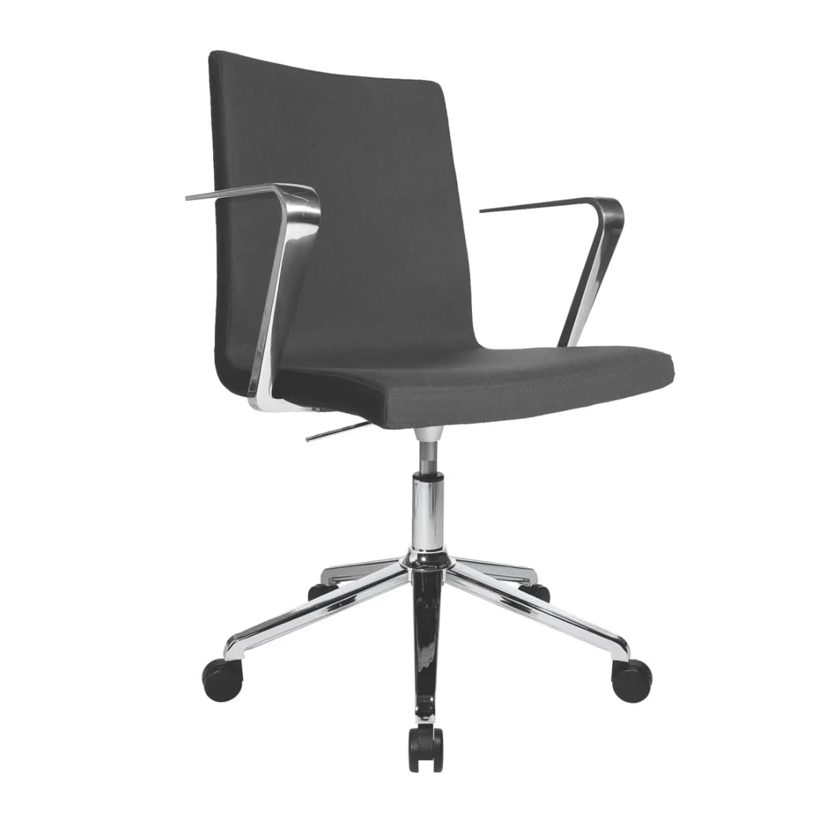 Topstar SITNESS CUBE Swivel Visitor Meeting Chair with armrests, Fabric Anthrazite