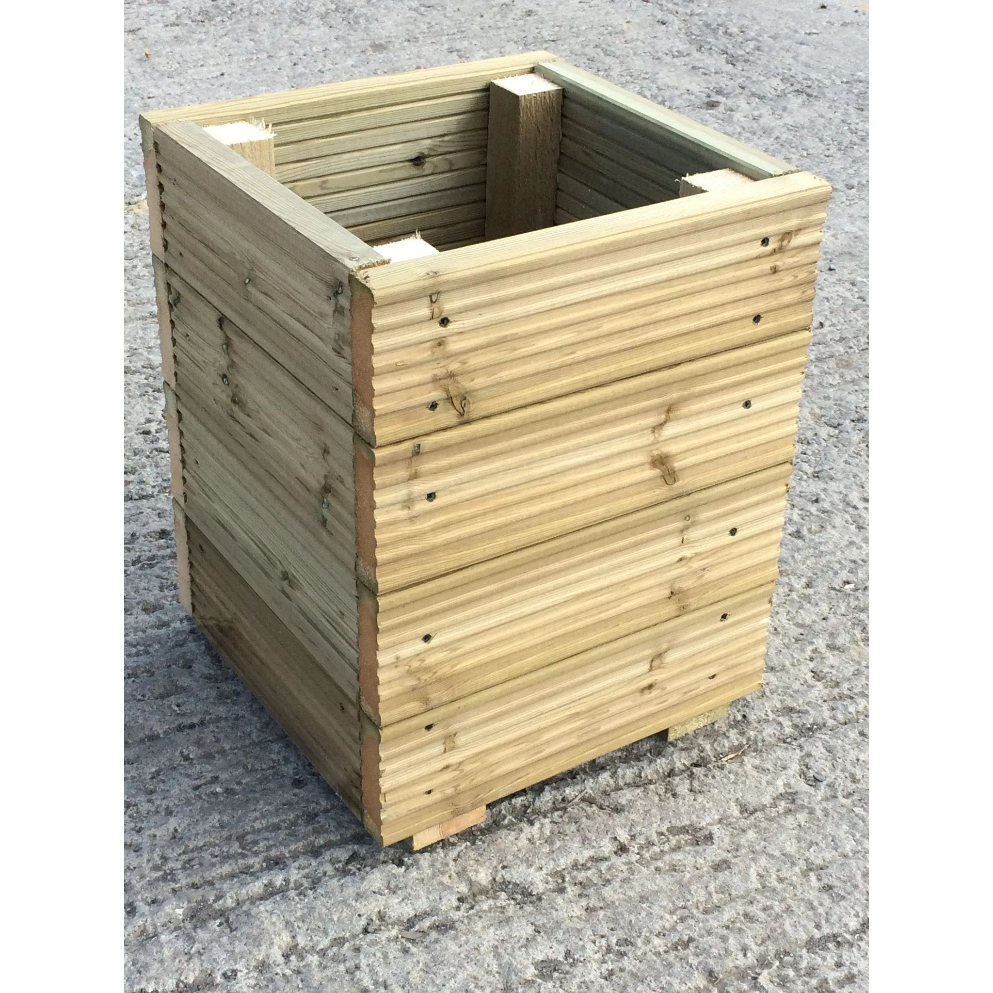 Treated Decking Planter Square