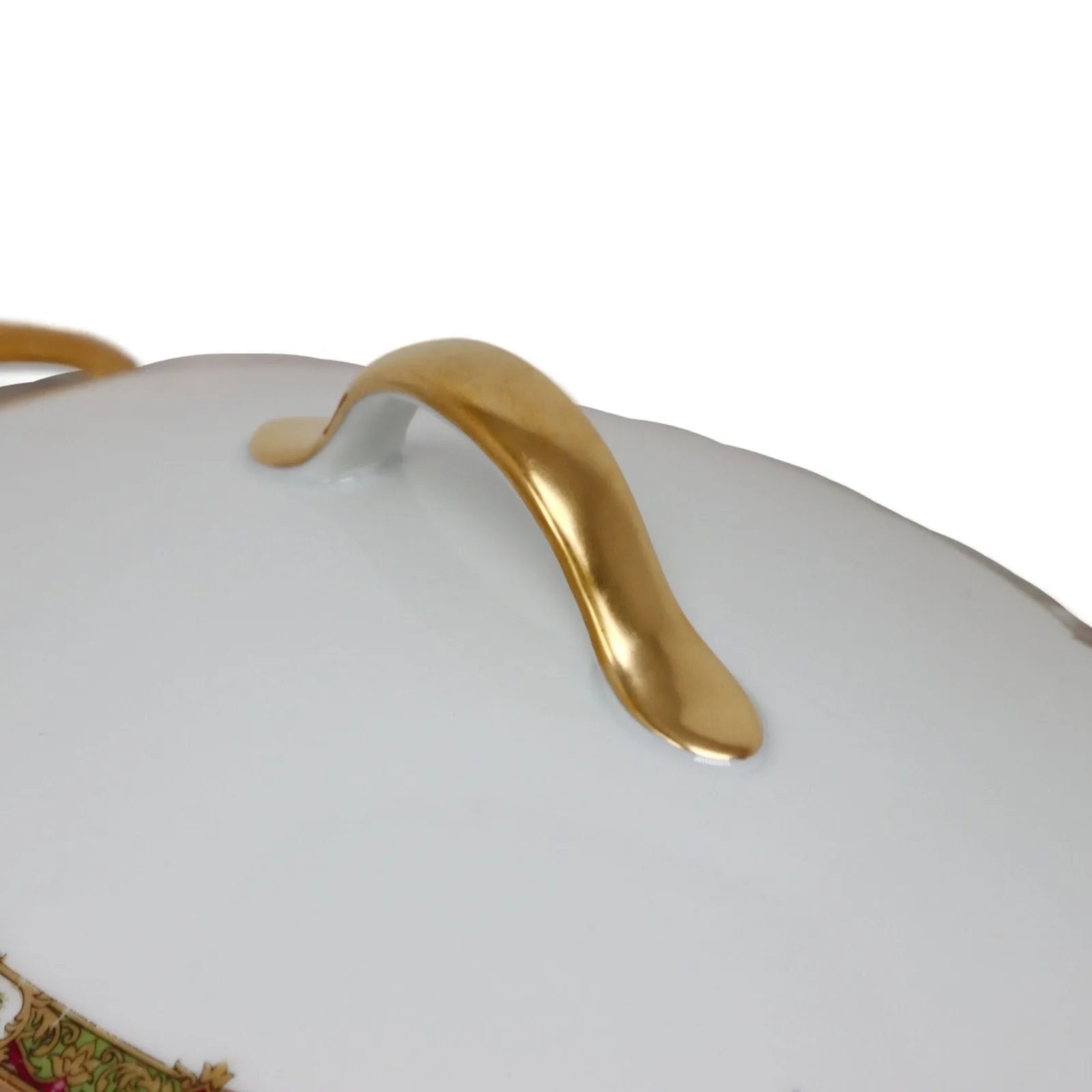 Tressemanes & Vogt TV Limoges TRV4 Oval Lidded Vegetable Serving Bowl 10" 1890's