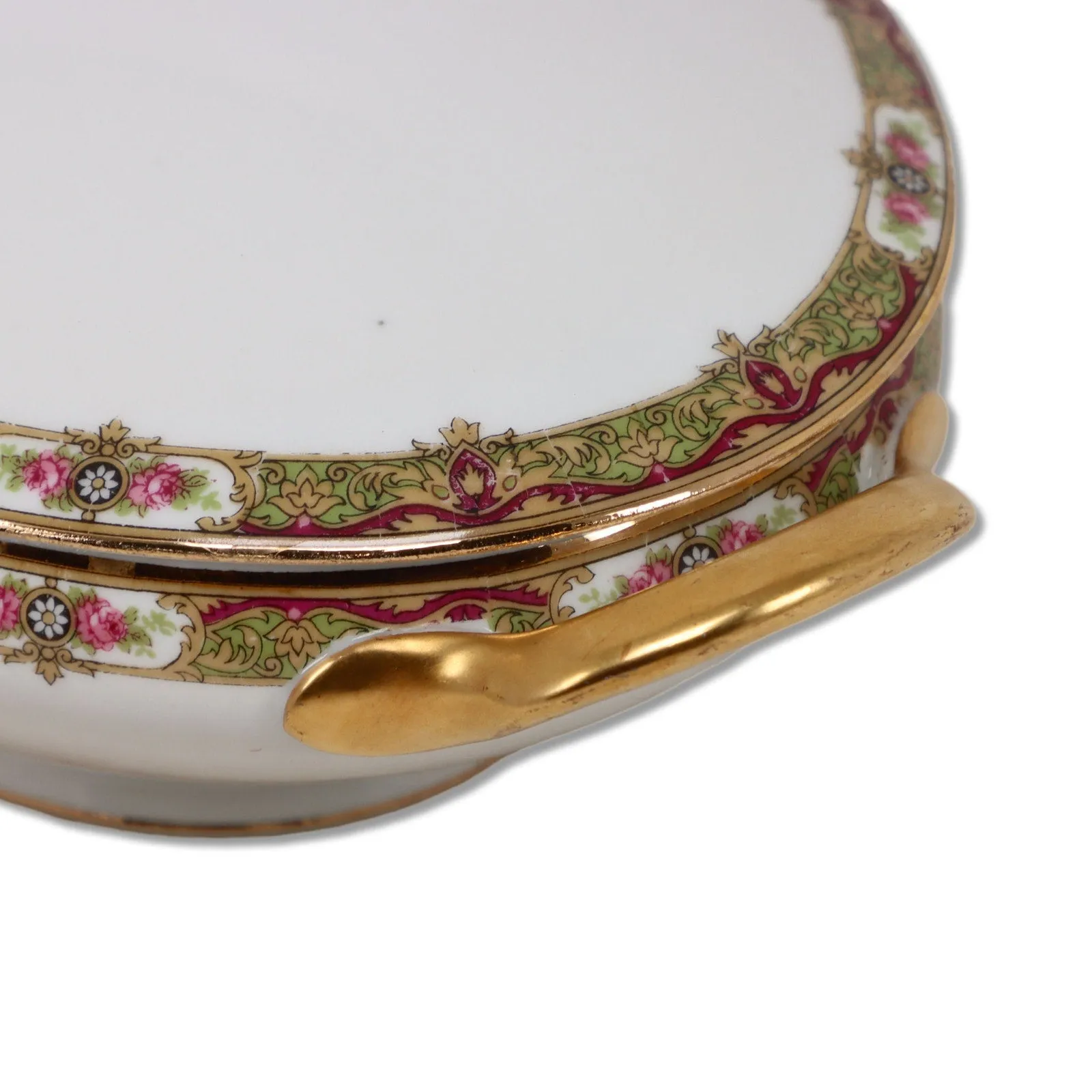 Tressemanes & Vogt TV Limoges TRV4 Oval Lidded Vegetable Serving Bowl 10" 1890's