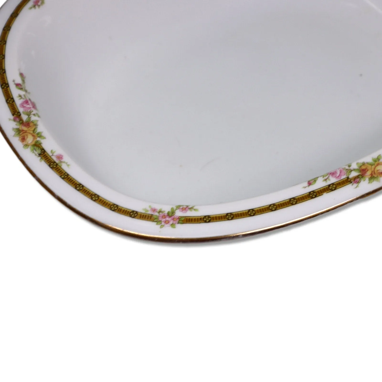 Tressemanes Vogt 3pc TV Limoges 6928 2 10" Serving Bowls 14" Platter Pink Rose
