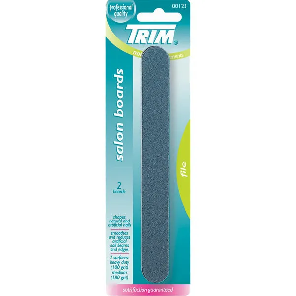 TRIM - Salon Boards Grit Heavy Duty/Medium Black - 2 Boards