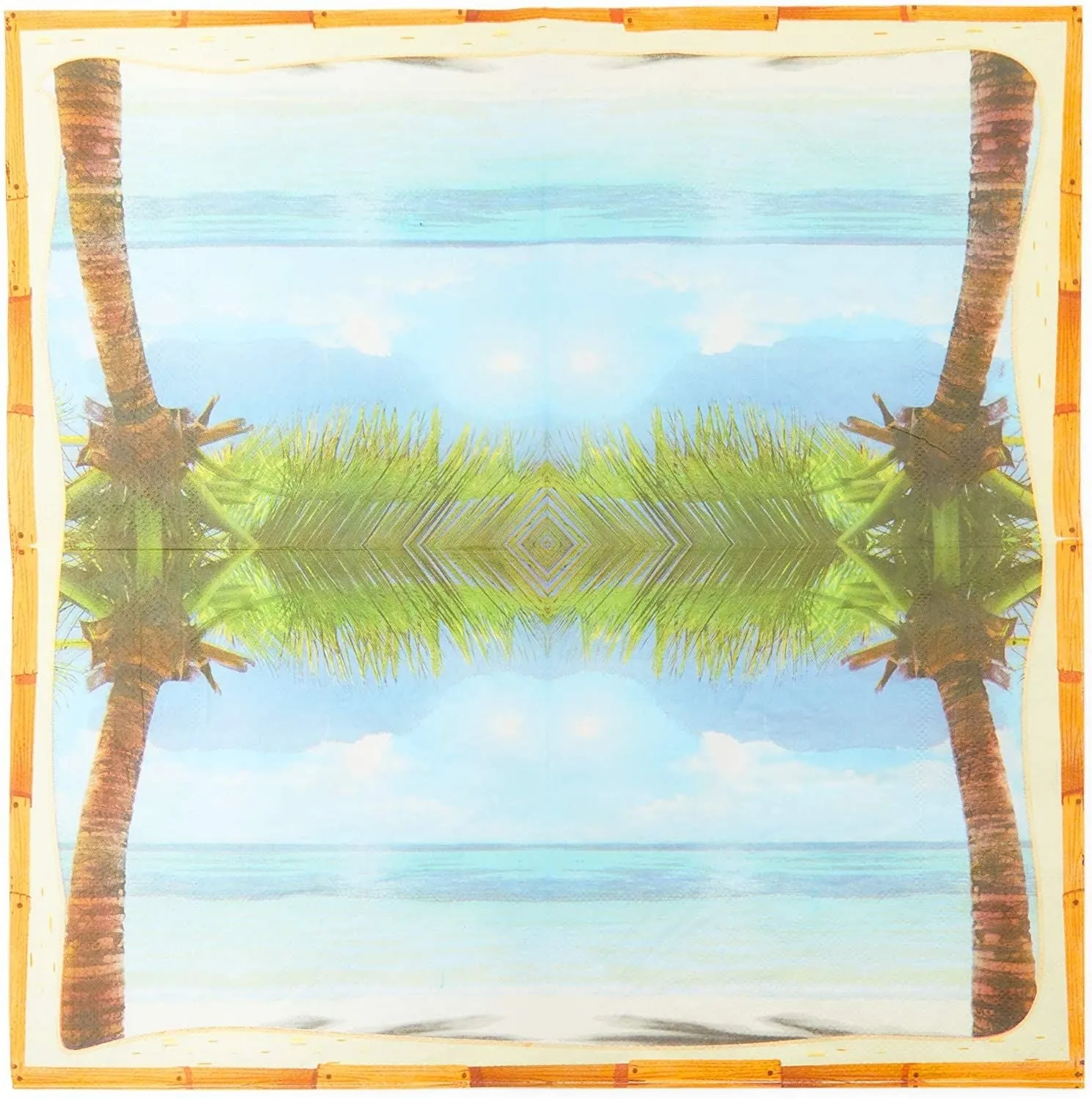 Tropical Paper Napkins for Luau, Hawaiian Party (6.5 x 6.5 Inches, 150 Pack)