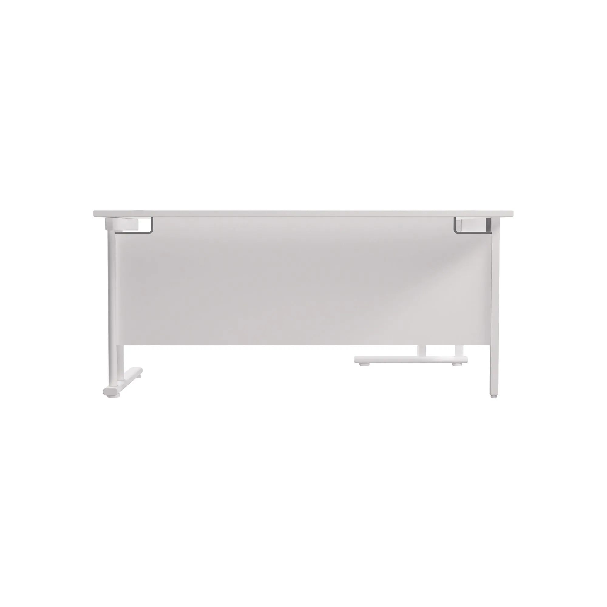 Twin Upright Left Hand 1800mm Crescent Desk
