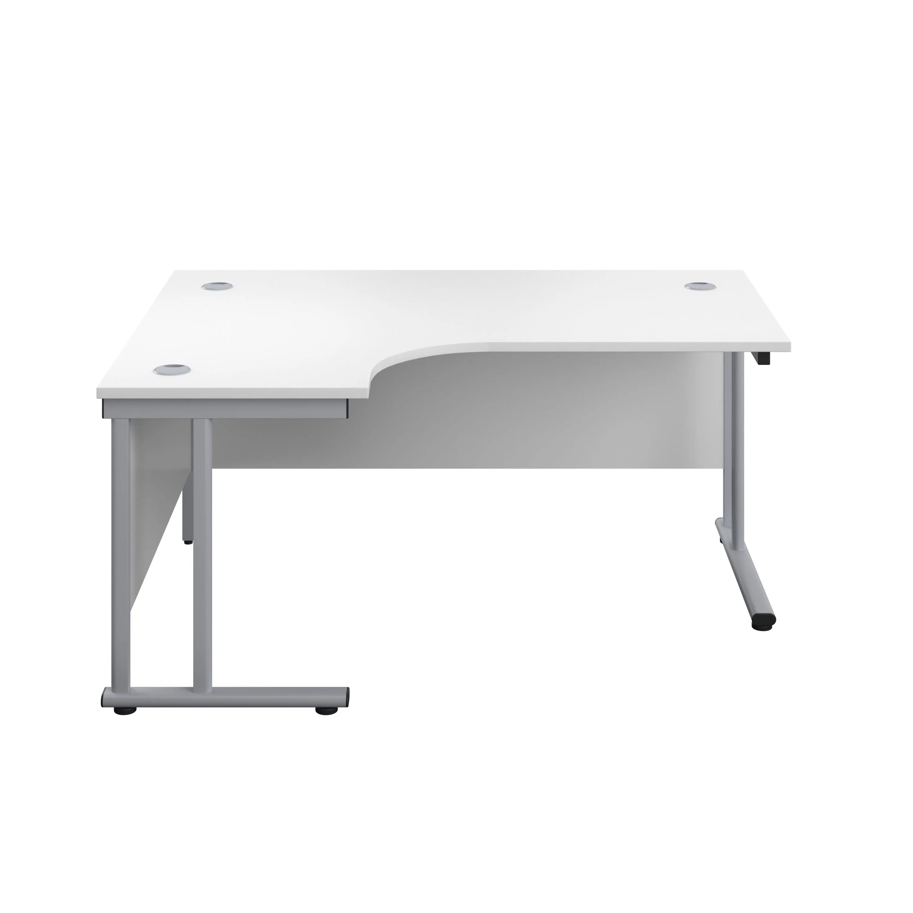 Twin Upright Left Hand 1800mm Crescent Desk