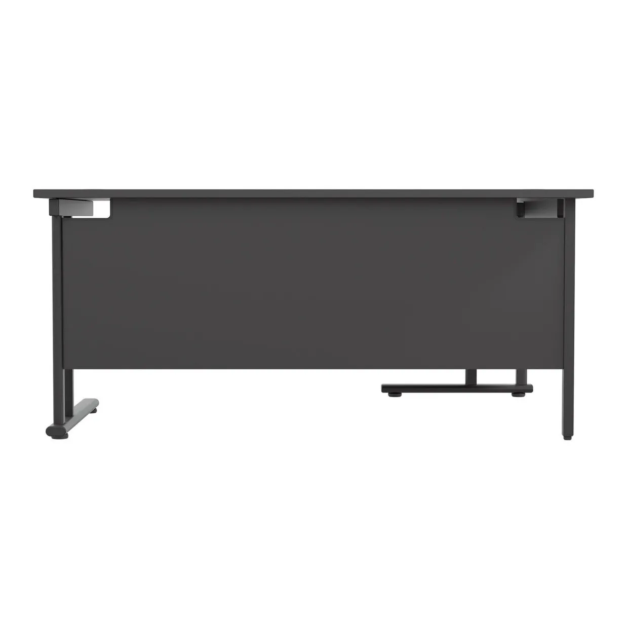 Twin Upright Left Hand 1800mm Crescent Desk