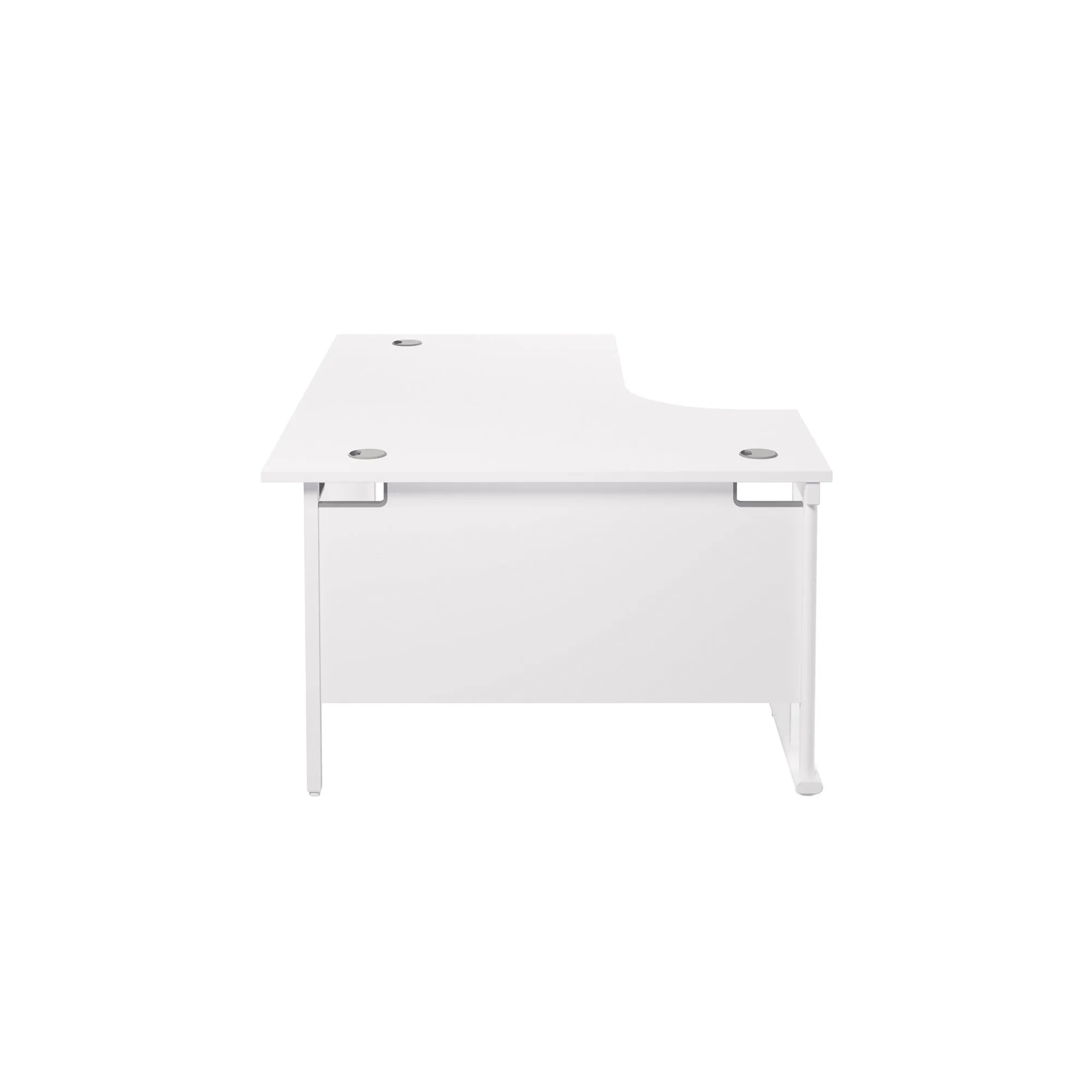 Twin Upright Left Hand 1800mm Crescent Desk