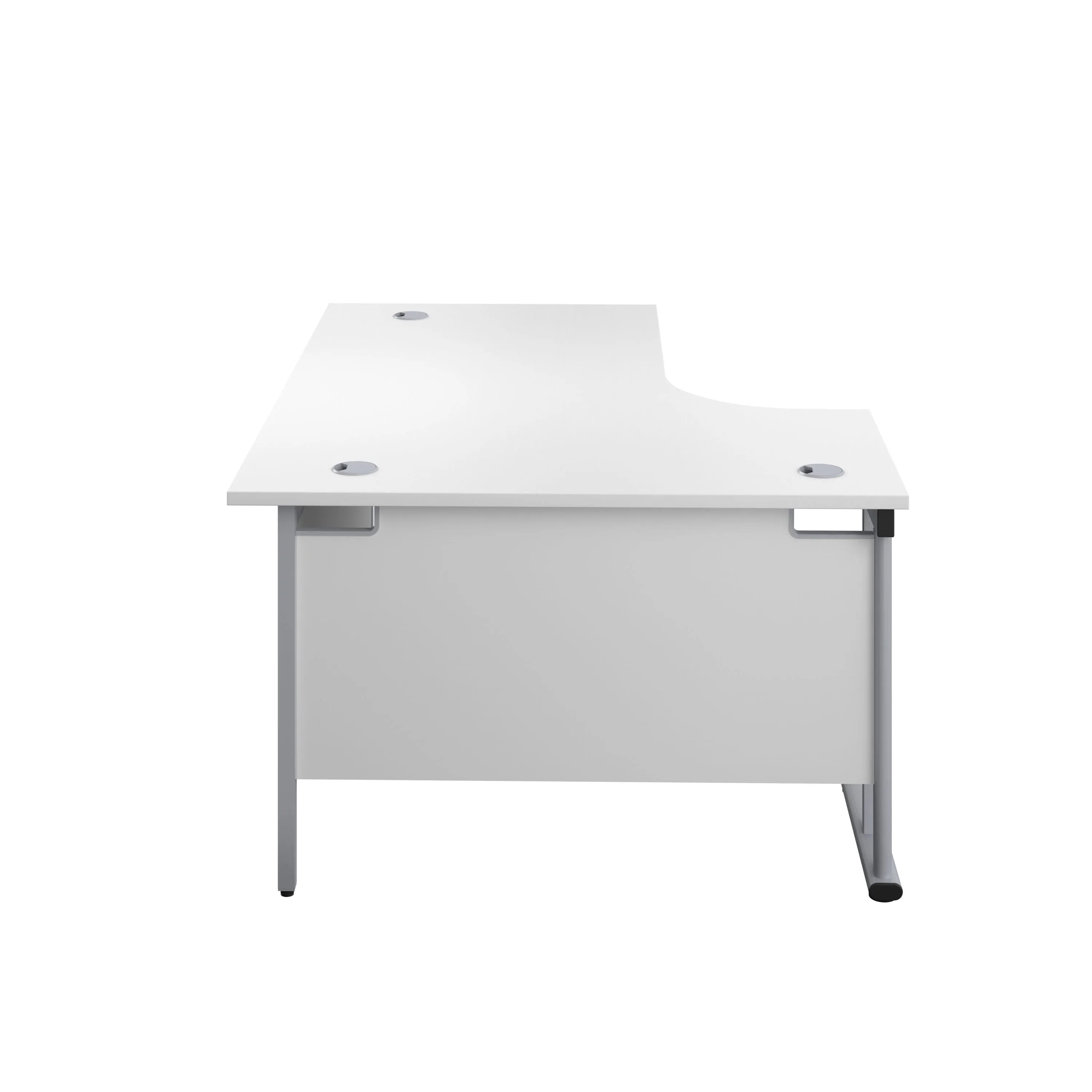 Twin Upright Left Hand 1800mm Crescent Desk