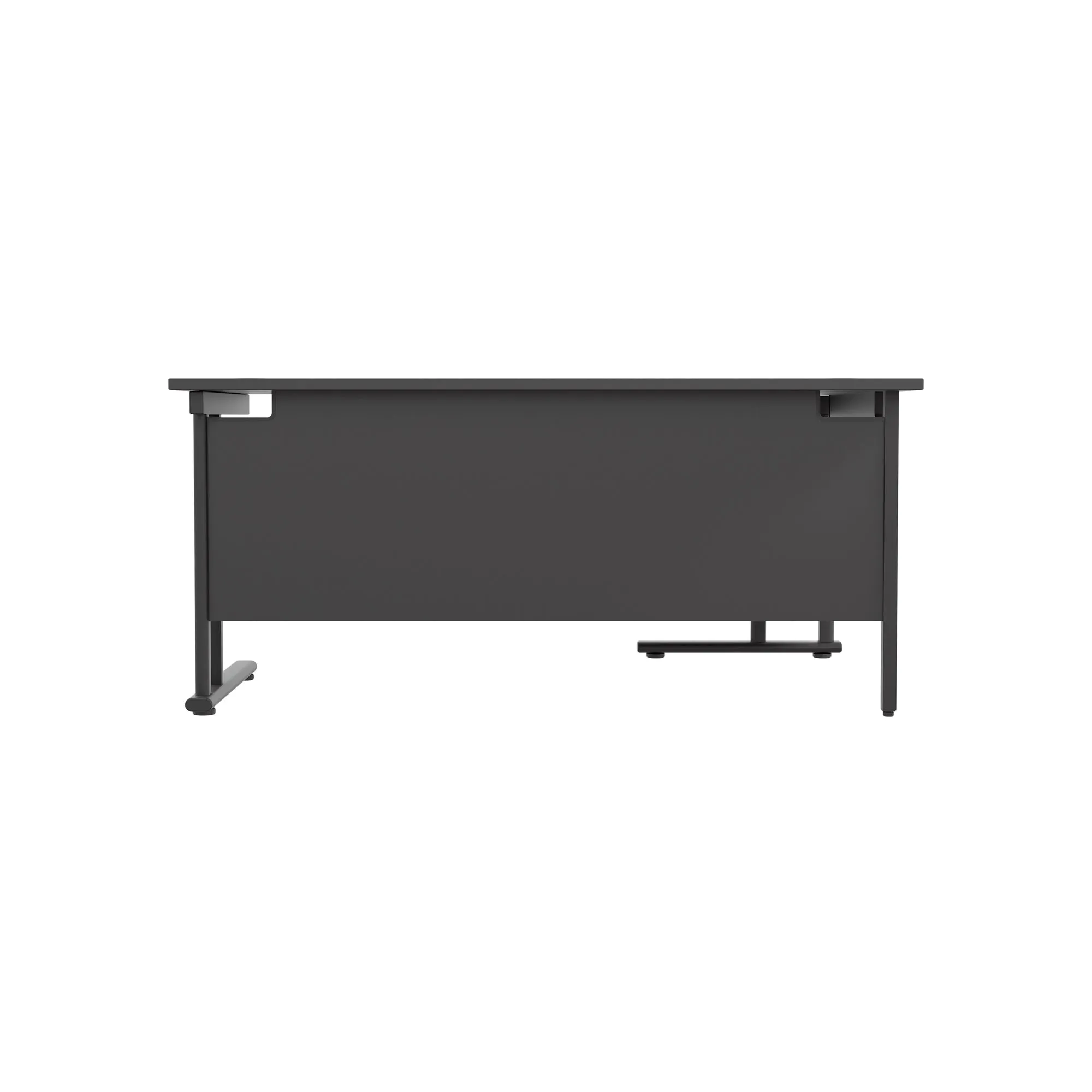 Twin Upright Left Hand 1800mm Crescent Desk