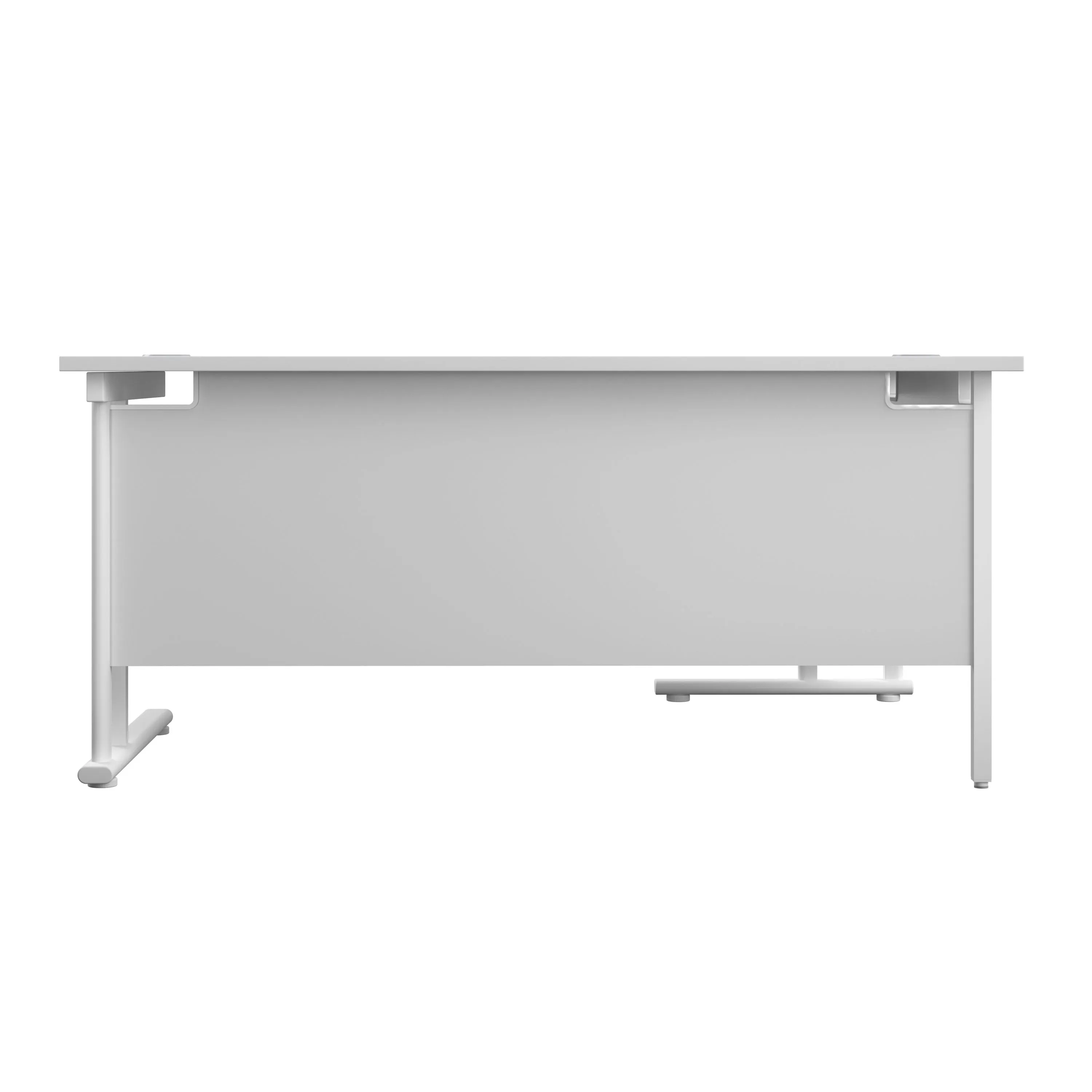 Twin Upright Left Hand 1800mm Crescent Desk