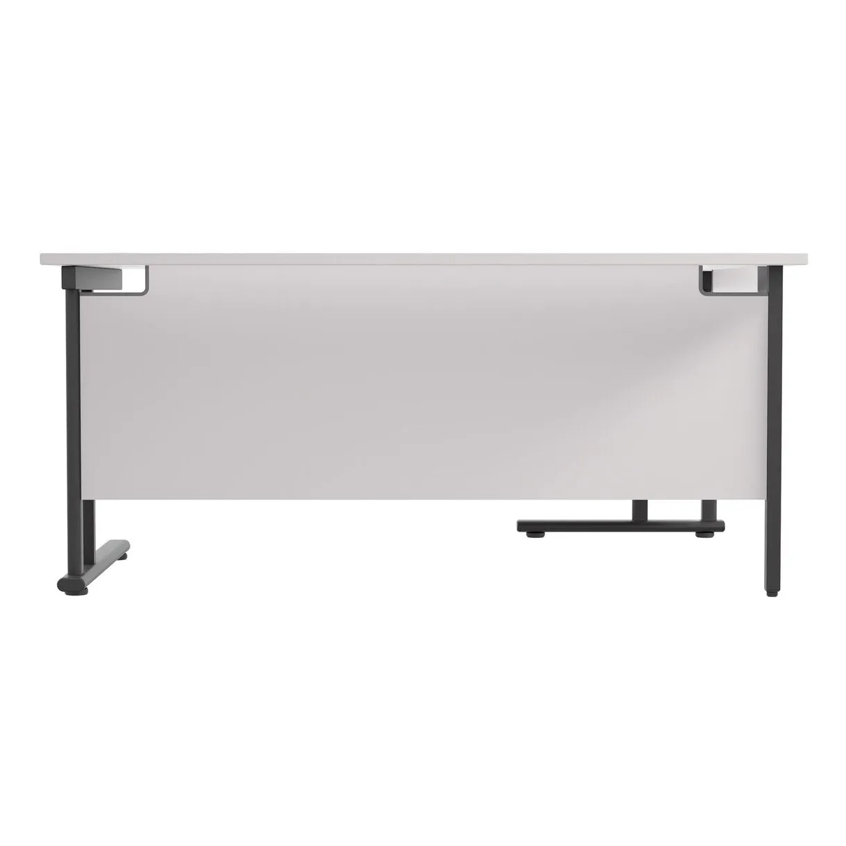 Twin Upright Left Hand 1800mm Crescent Desk