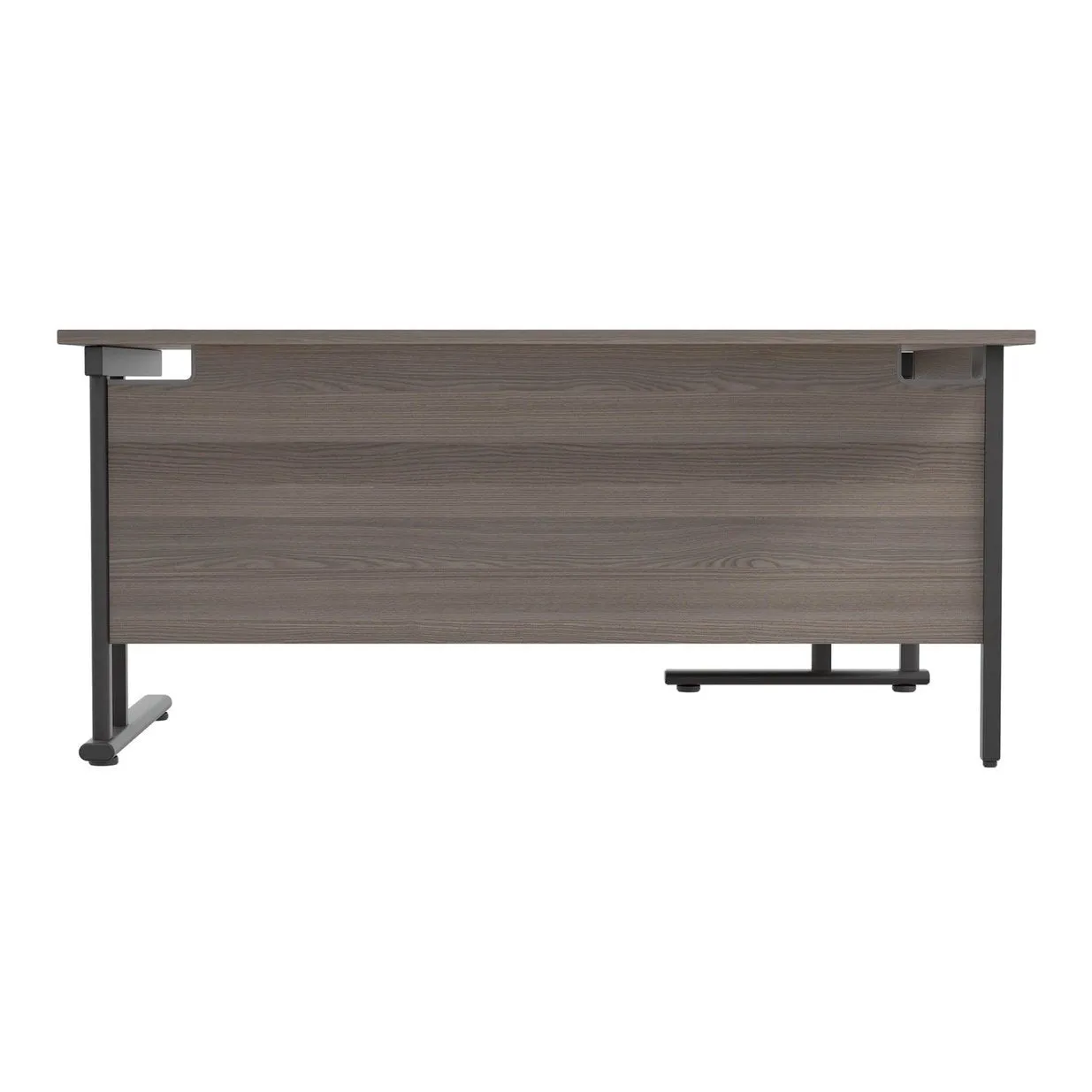 Twin Upright Left Hand 1800mm Crescent Desk