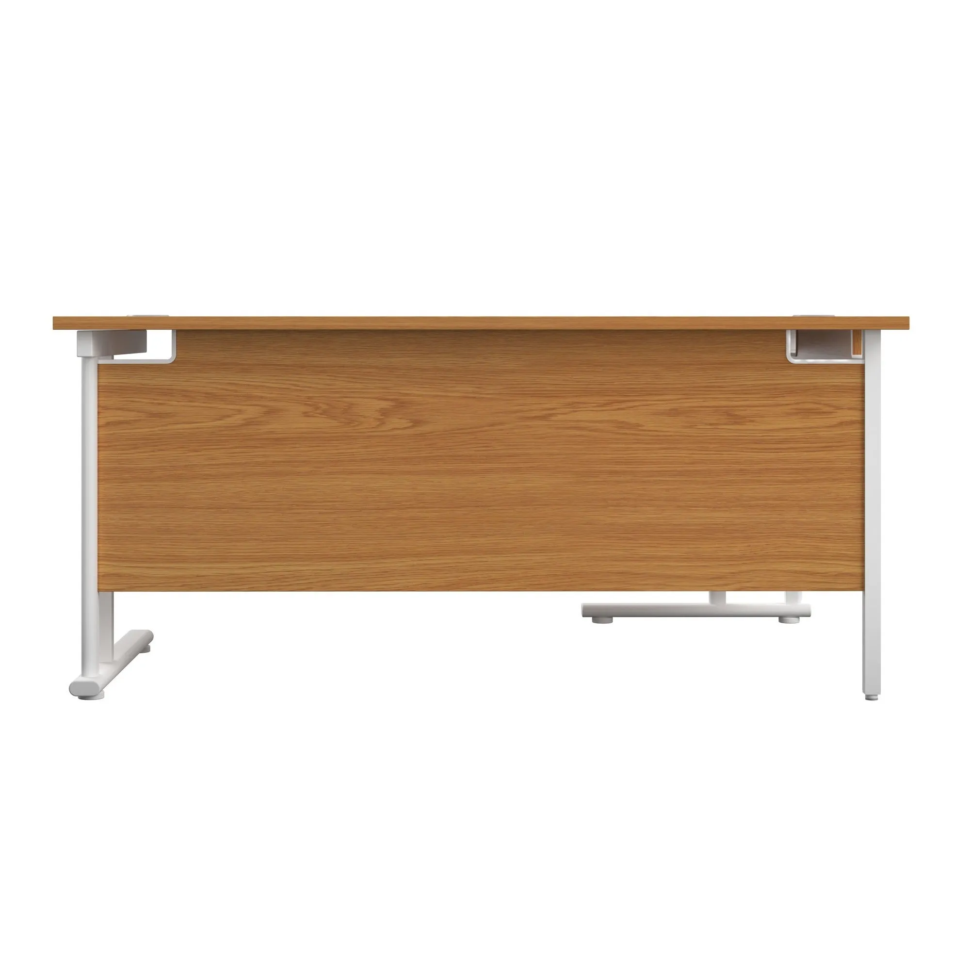 Twin Upright Left Hand 1800mm Crescent Desk