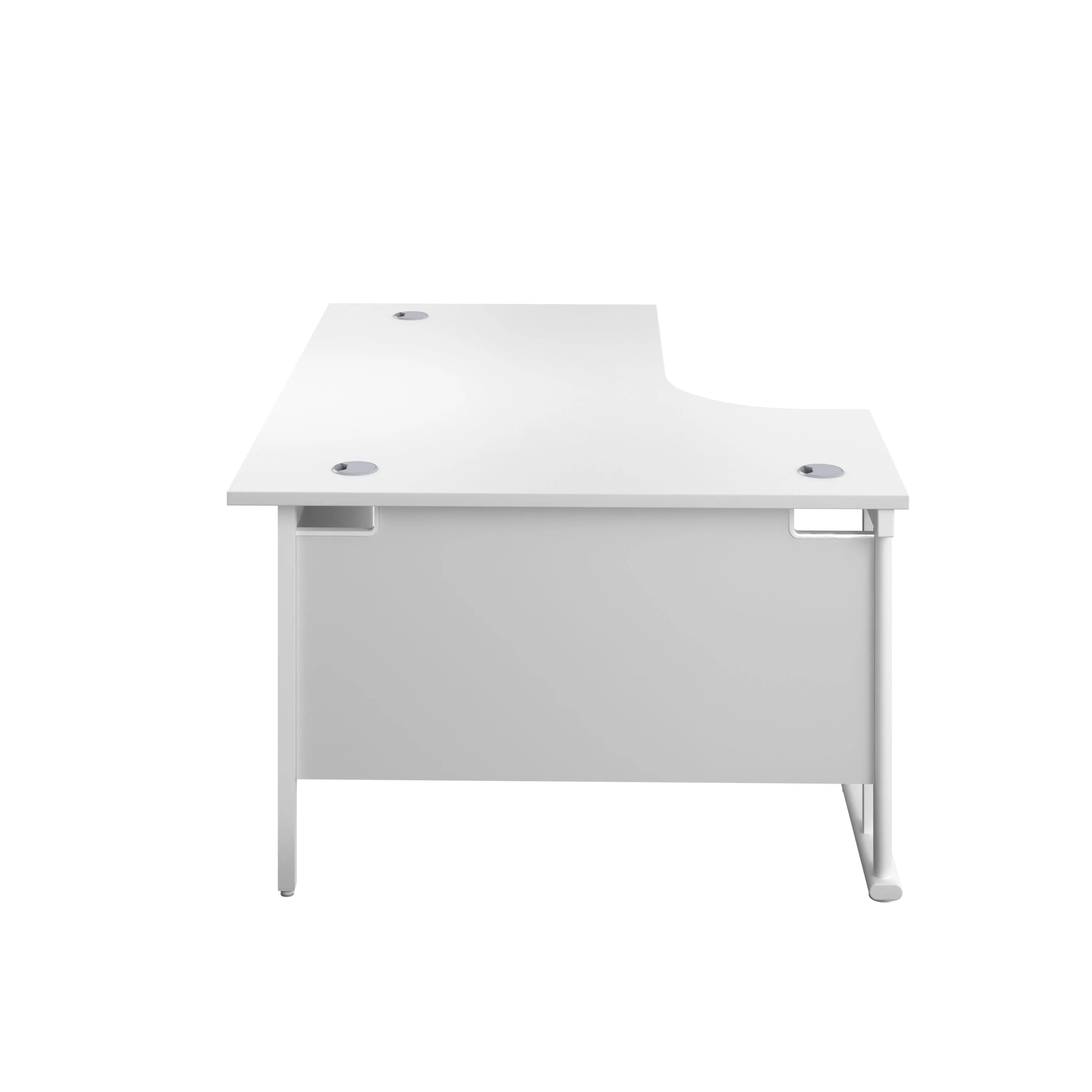 Twin Upright Left Hand 1800mm Crescent Desk
