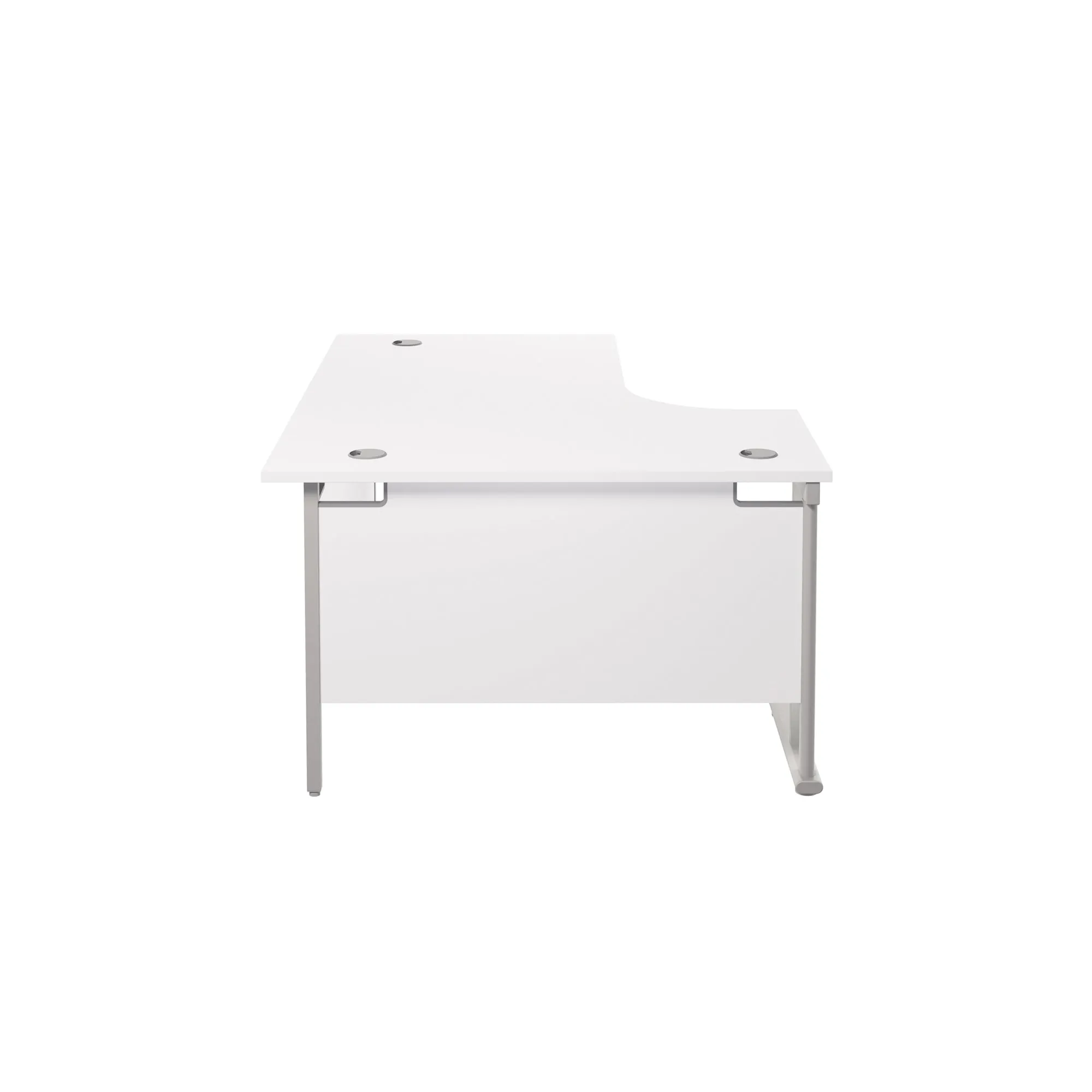 Twin Upright Left Hand 1800mm Crescent Desk