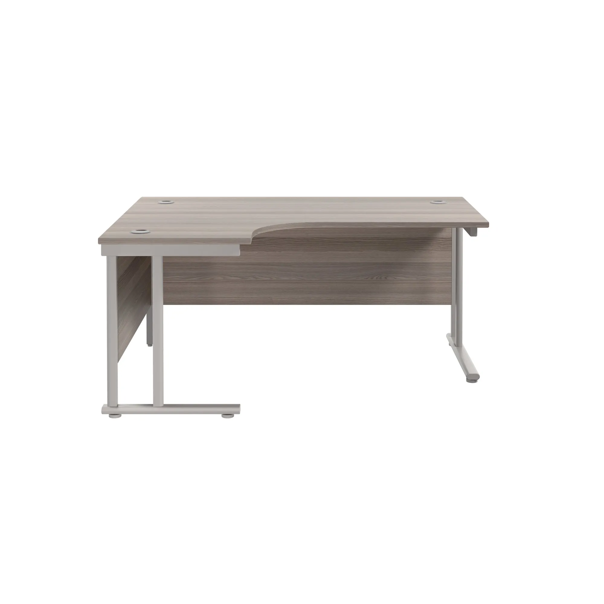 Twin Upright Left Hand 1800mm Crescent Desk