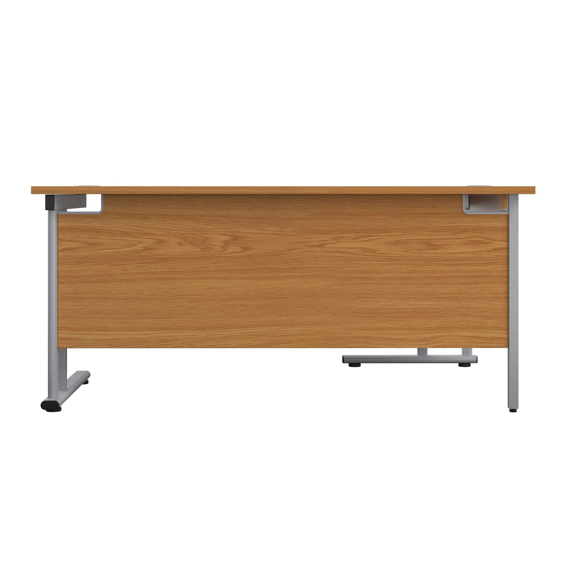 Twin Upright Left Hand 1800mm Crescent Desk