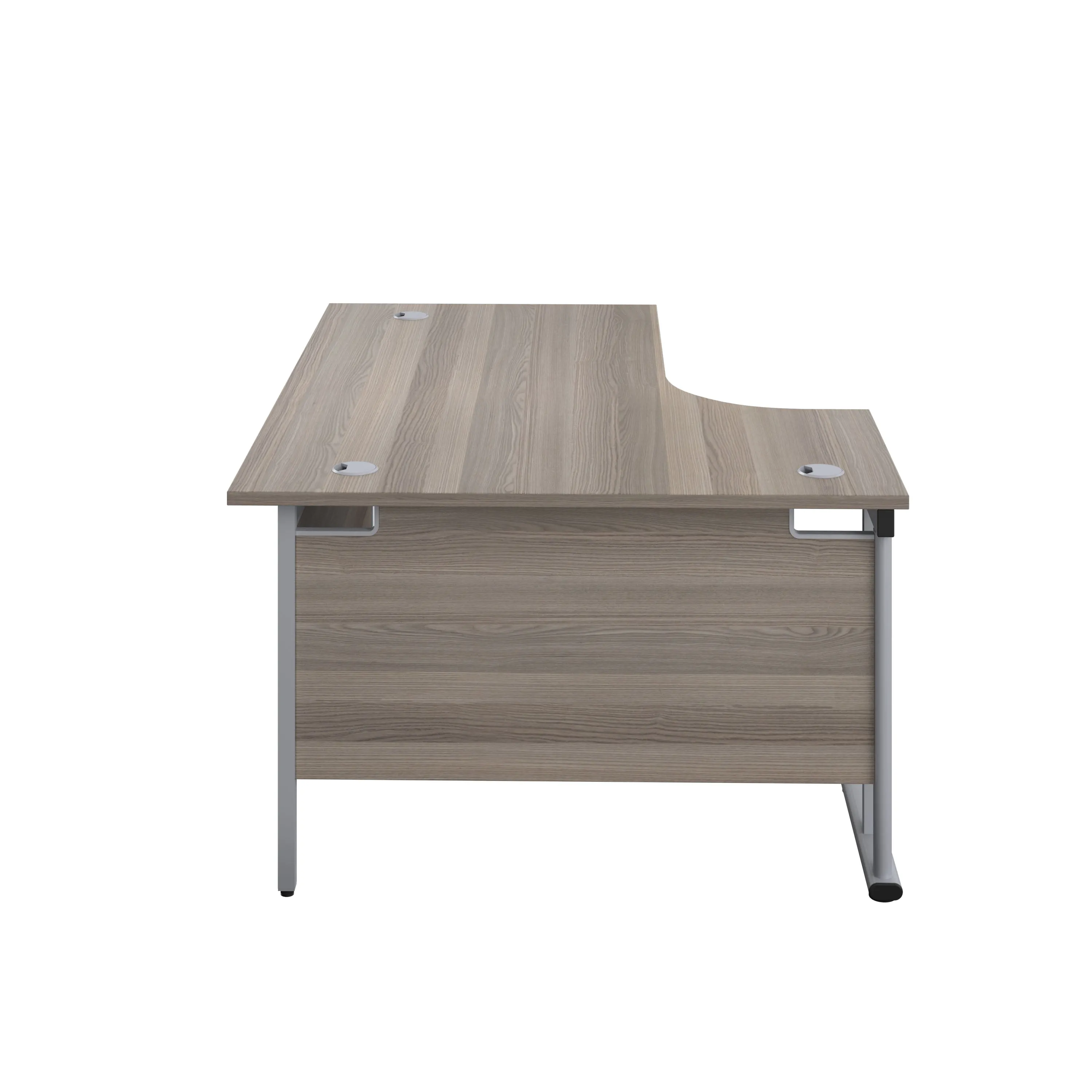 Twin Upright Left Hand 1800mm Crescent Desk