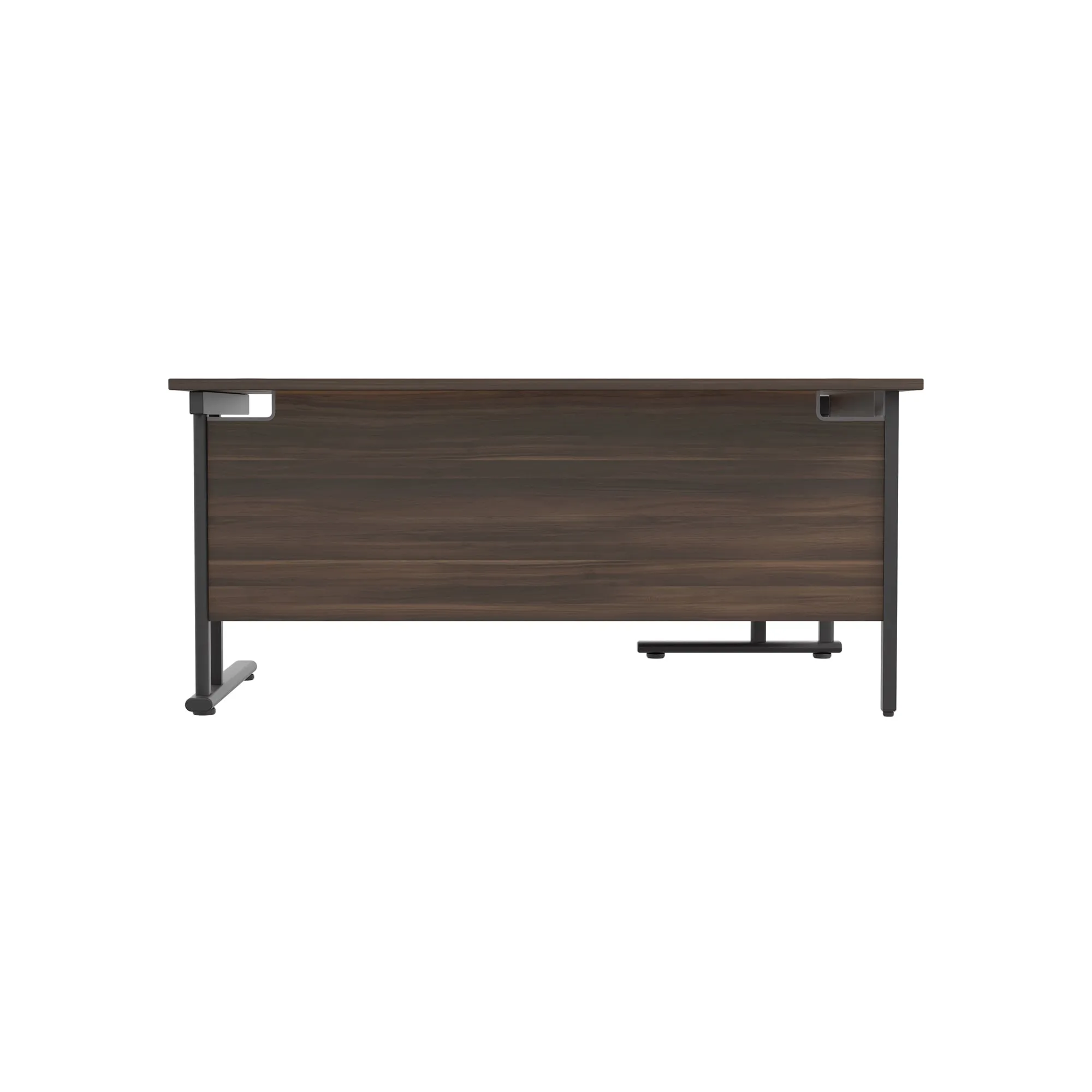 Twin Upright Left Hand 1800mm Crescent Desk