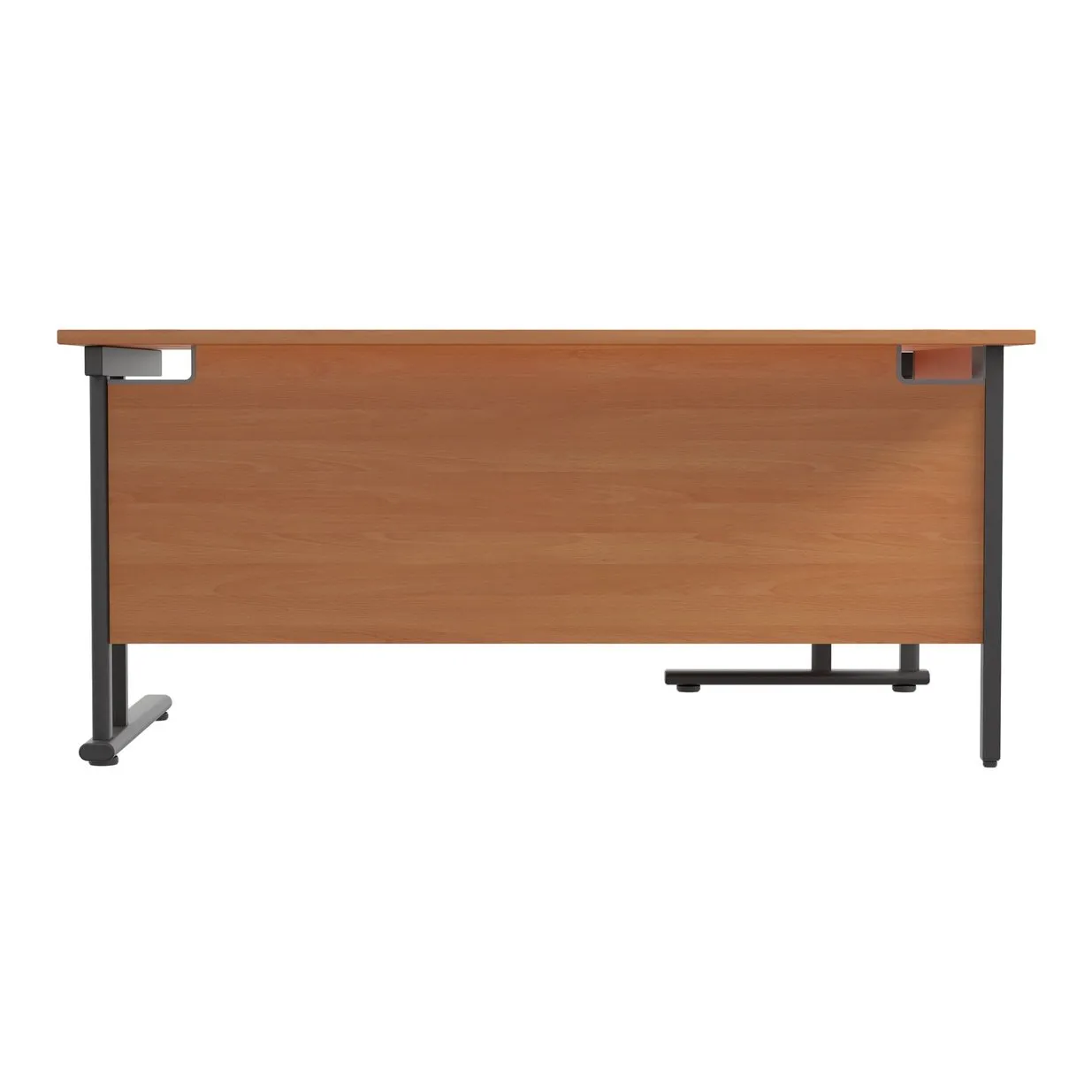 Twin Upright Left Hand 1800mm Crescent Desk
