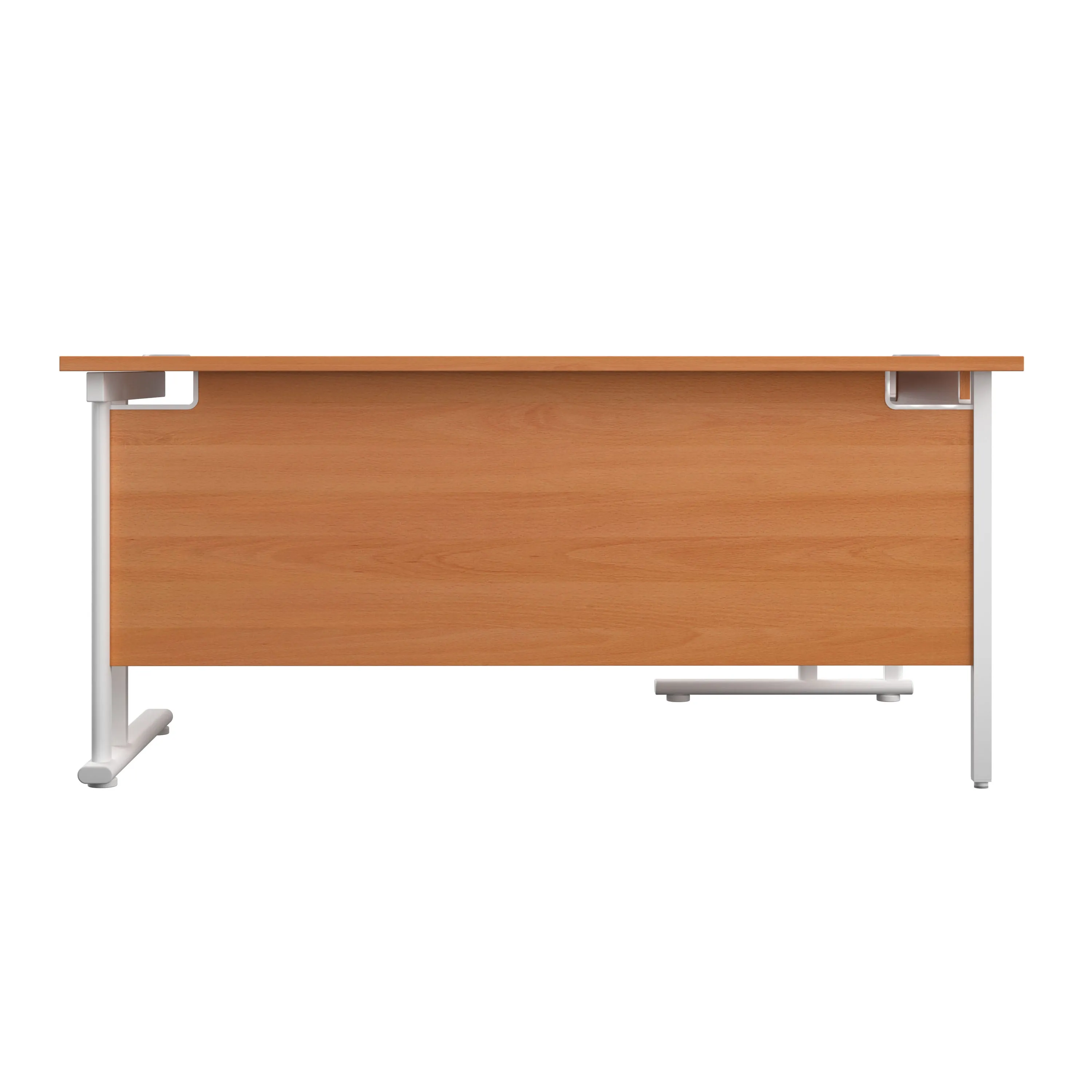 Twin Upright Left Hand 1800mm Crescent Desk