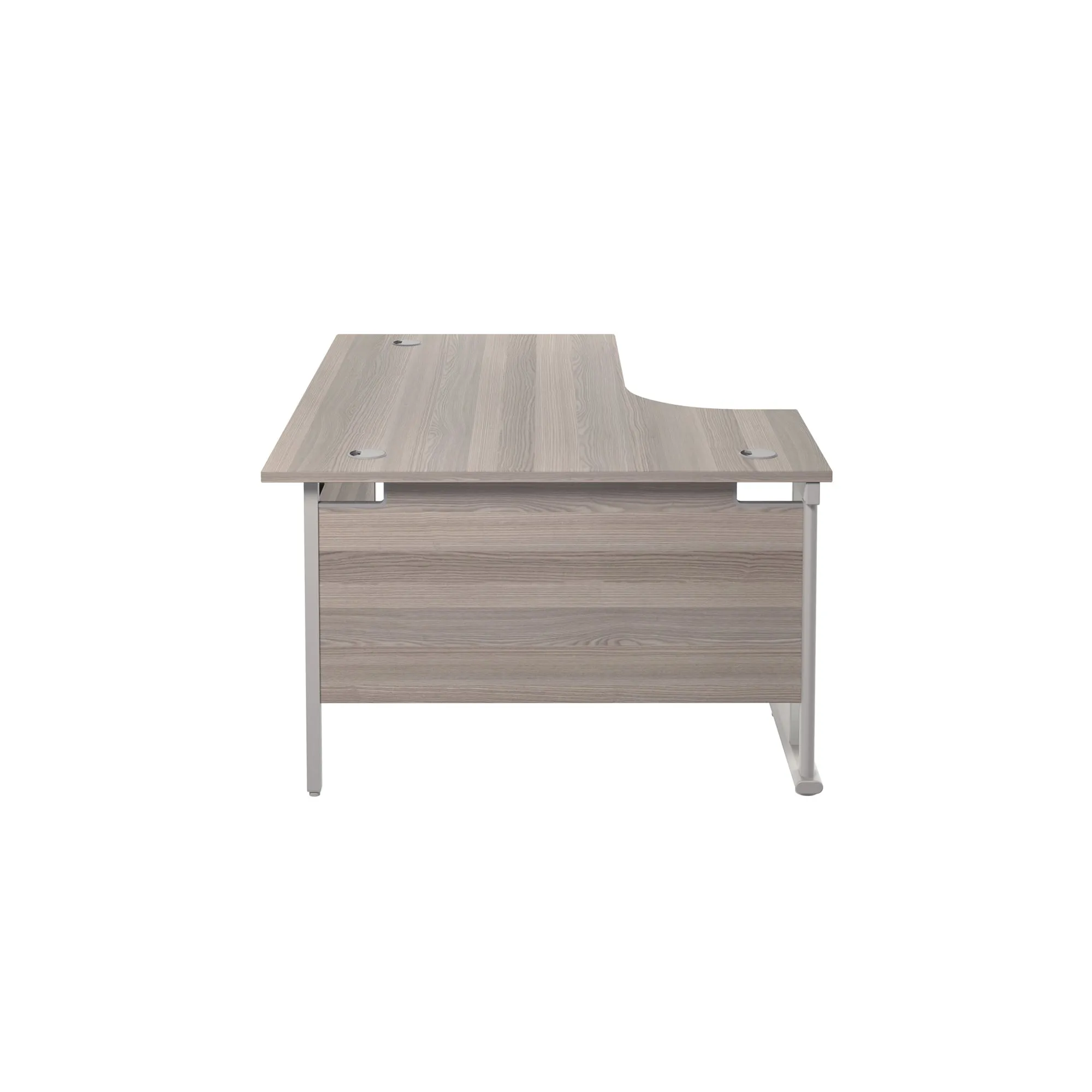 Twin Upright Left Hand 1800mm Crescent Desk