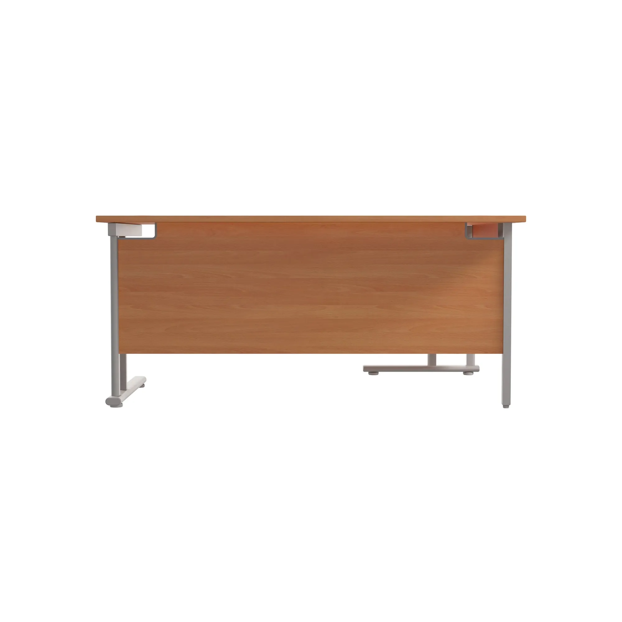 Twin Upright Left Hand 1800mm Crescent Desk