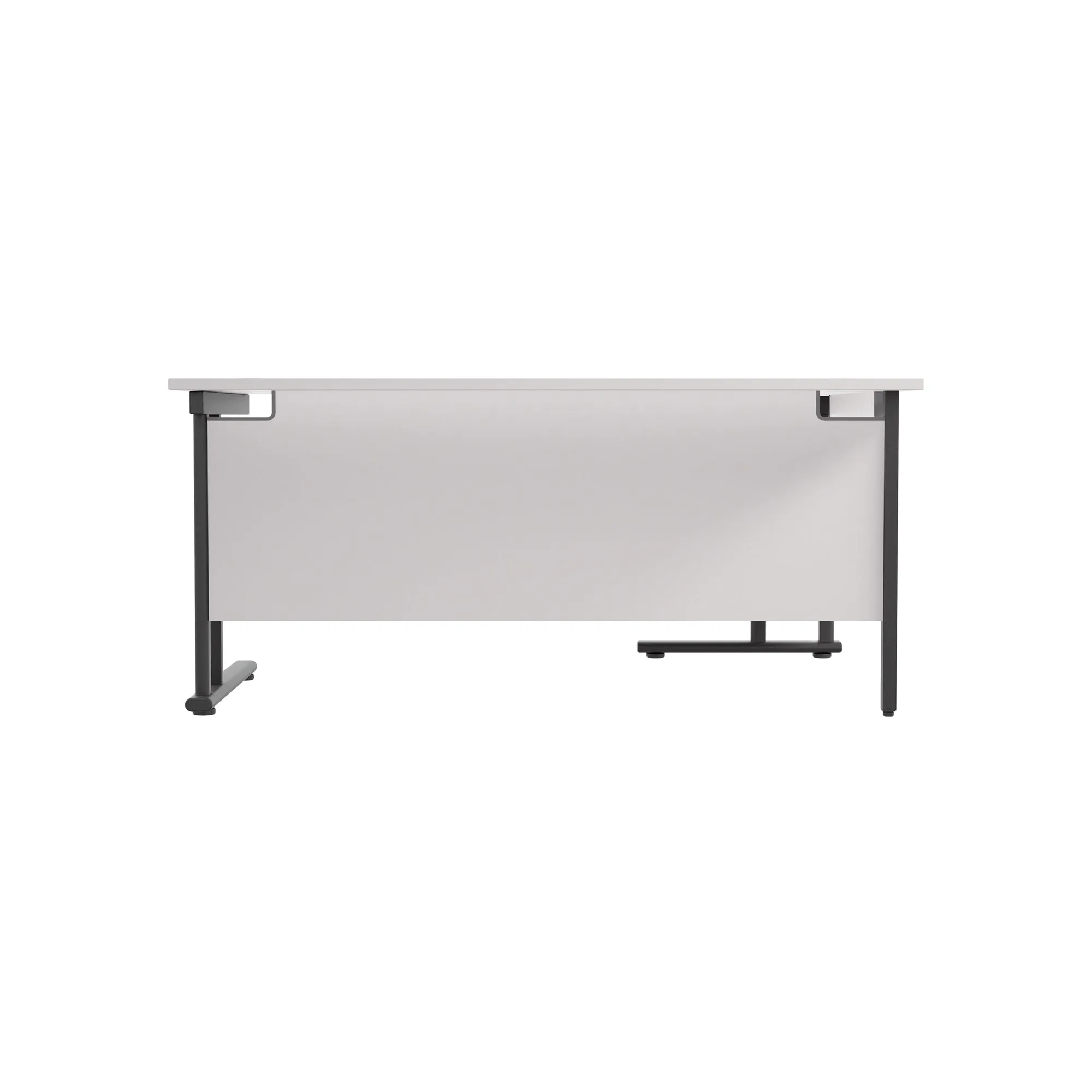 Twin Upright Left Hand 1800mm Crescent Desk